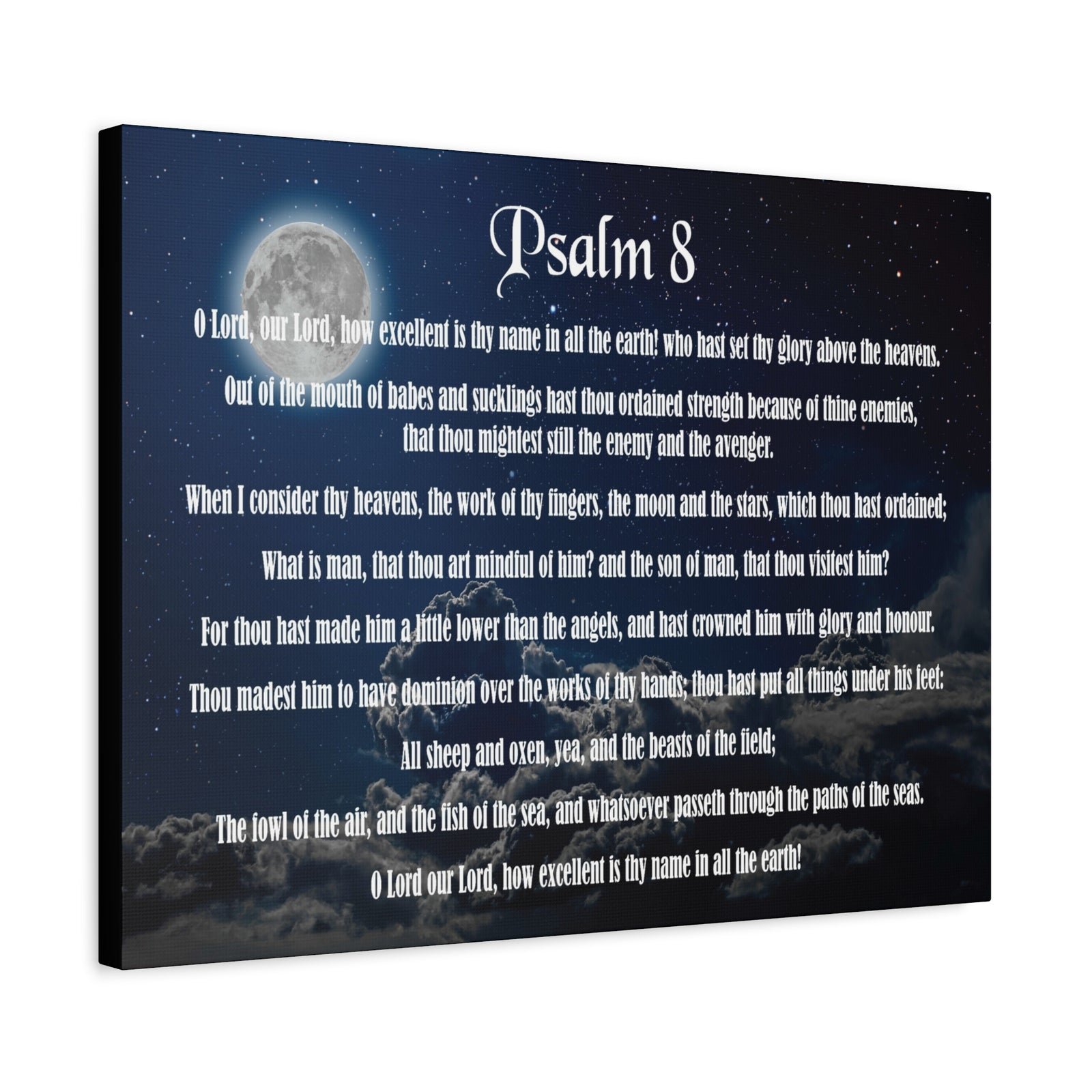 Scripture Walls Surrounded By Your Glory Psalm 8:1 Christian Wall Art Bible Verse Print Ready to Hang-Express Your Love Gifts