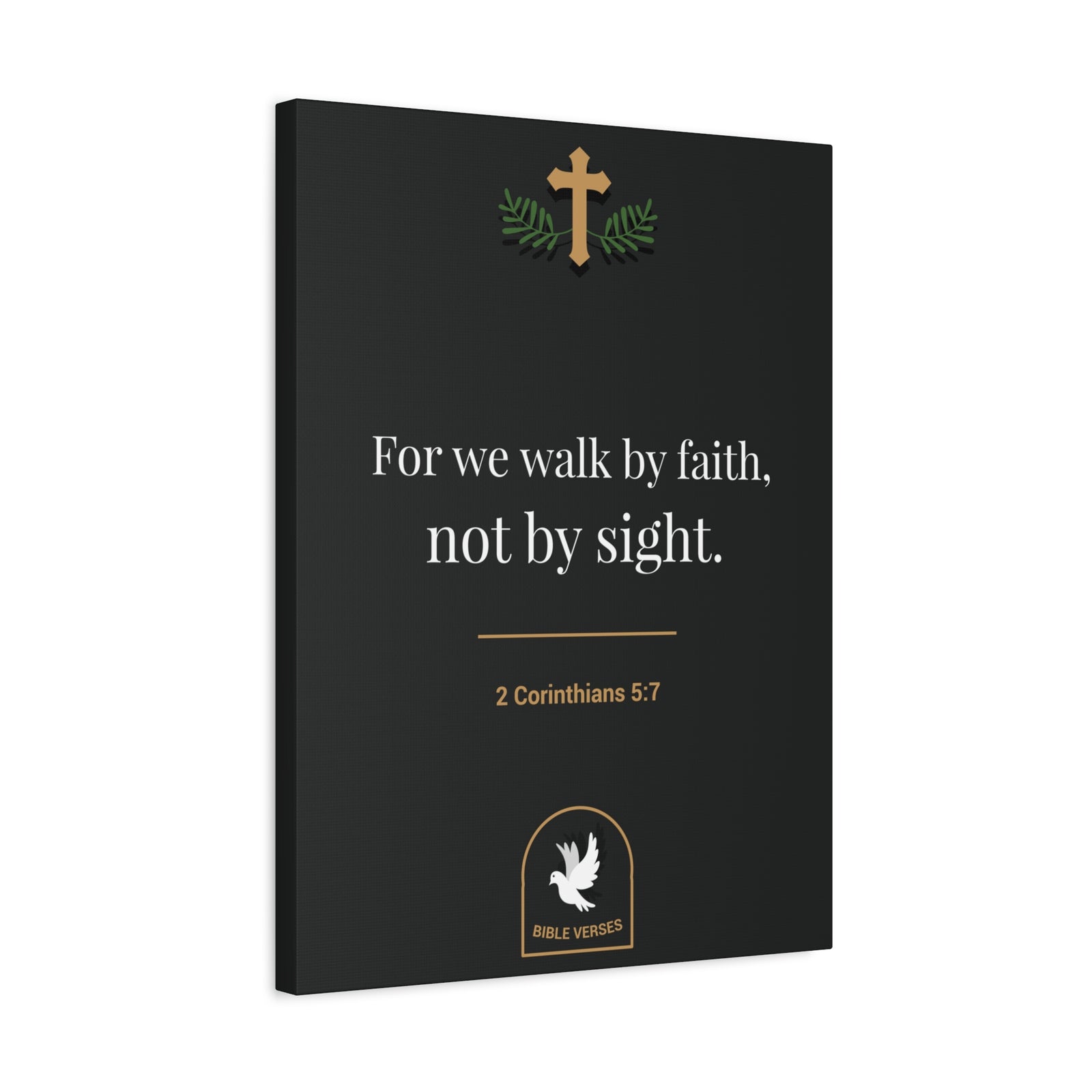 Scripture Walls For We Walk By Faith 2 Corinthians 5:7 Bible Verse Canvas Christian Wall Art Ready To Hang