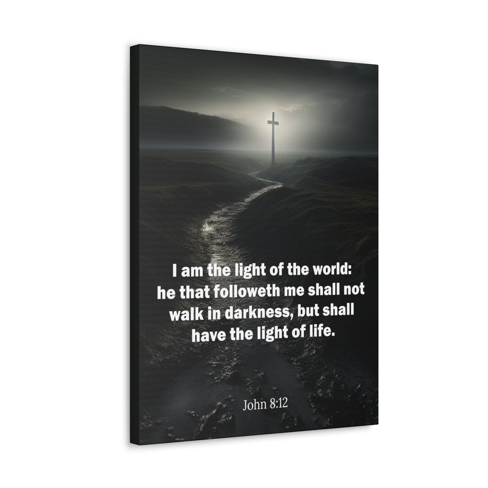 Scripture Walls I Am the Light of the World John 8:12 Christian Wall Art Print Ready to Hang Unframed-Express Your Love Gifts