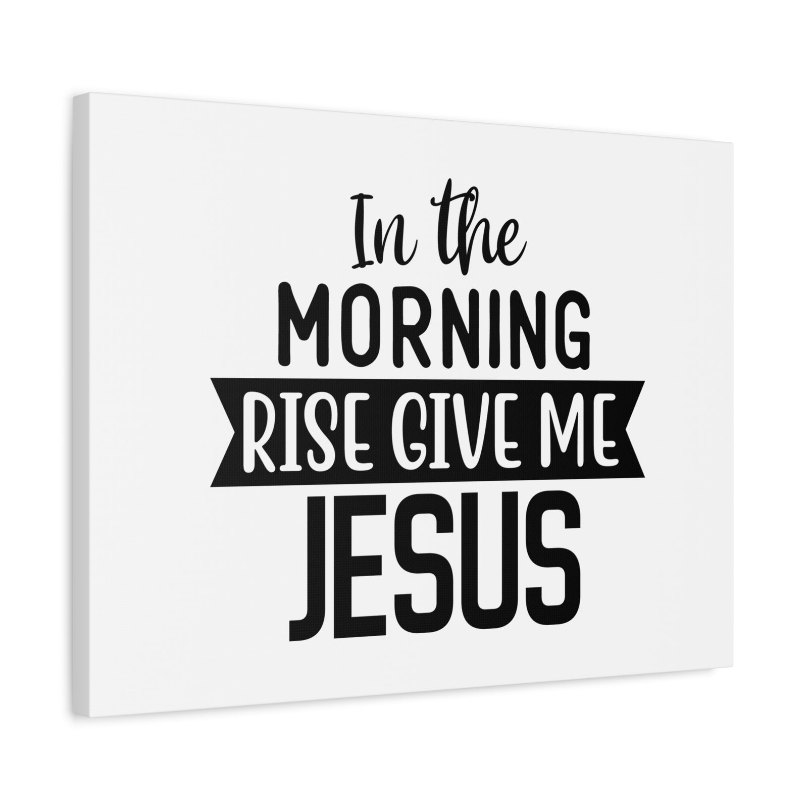 Scripture Canvas In The Morning Rise Psalm 143:8 Christian Wall Art Bible Verse Print Ready to Hang-Express Your Love Gifts