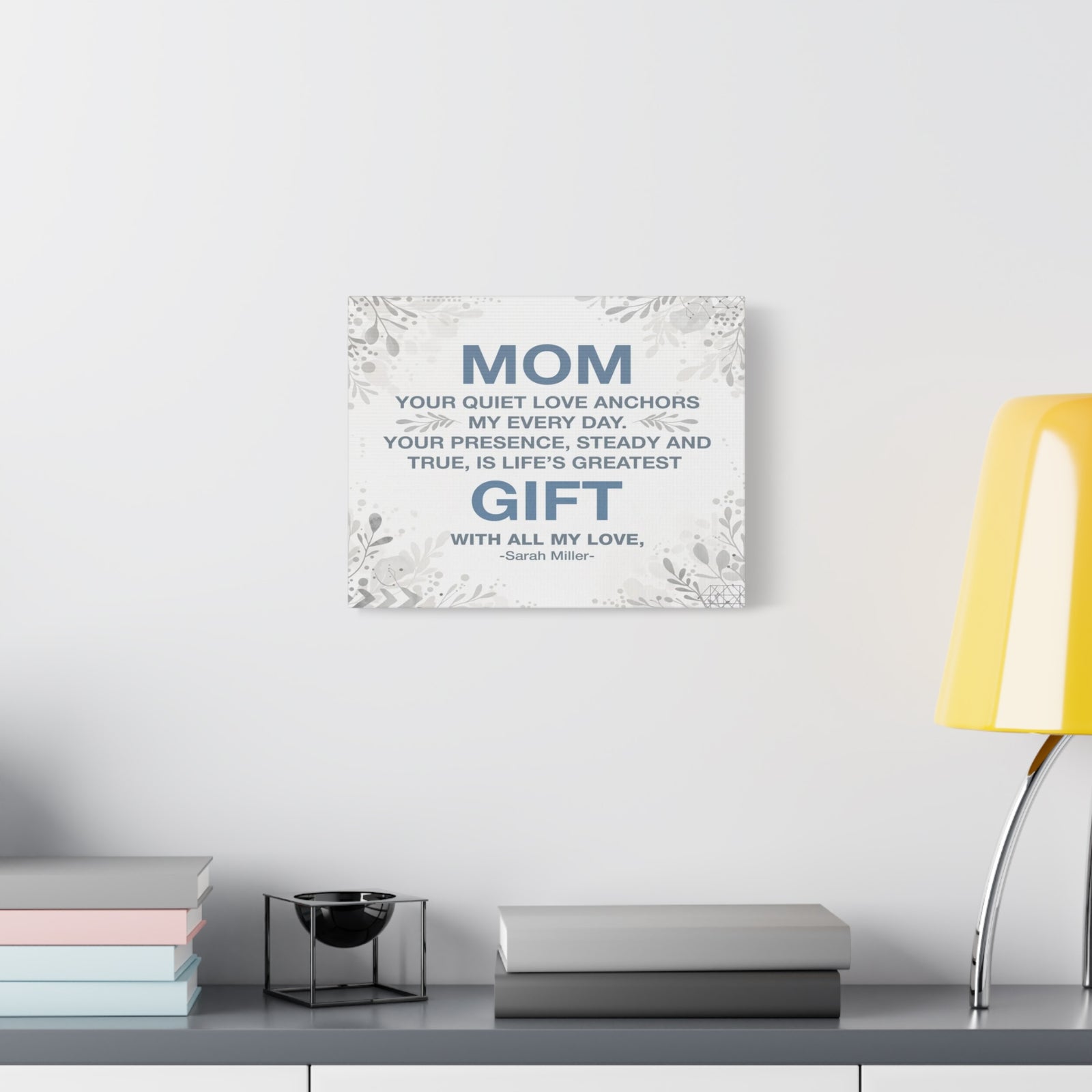 Personalized To Mom Every Day With You Is a Gift Custom Canvas Wall Art-Express Your Love Gifts