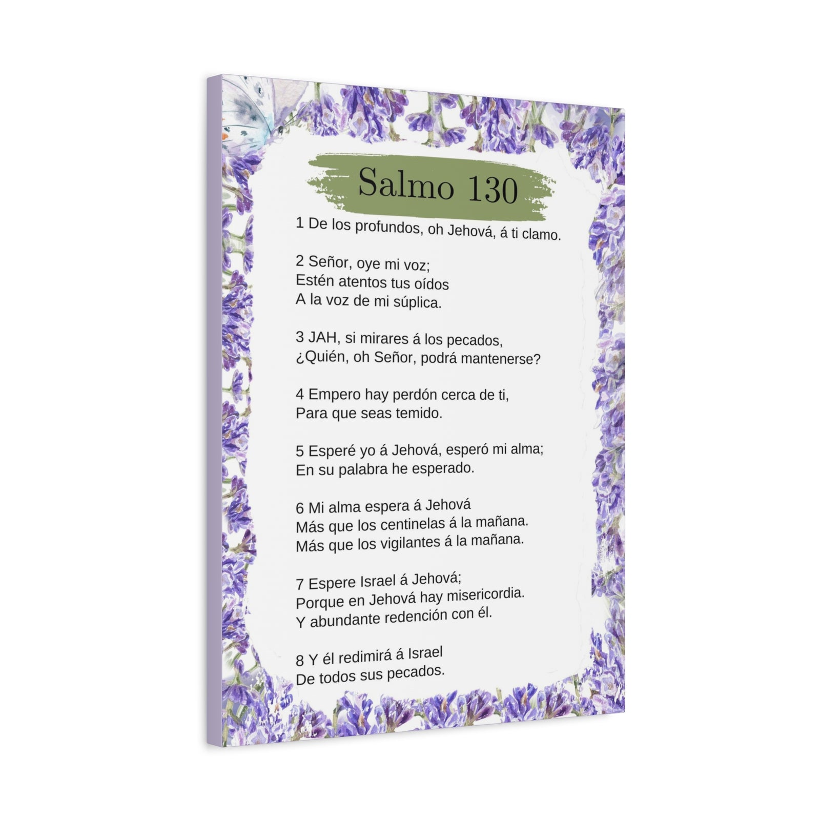 Salmo 130 Impresión De Arte Cristiano en la Pared Lista Para Colgar-Express Your Love Gifts