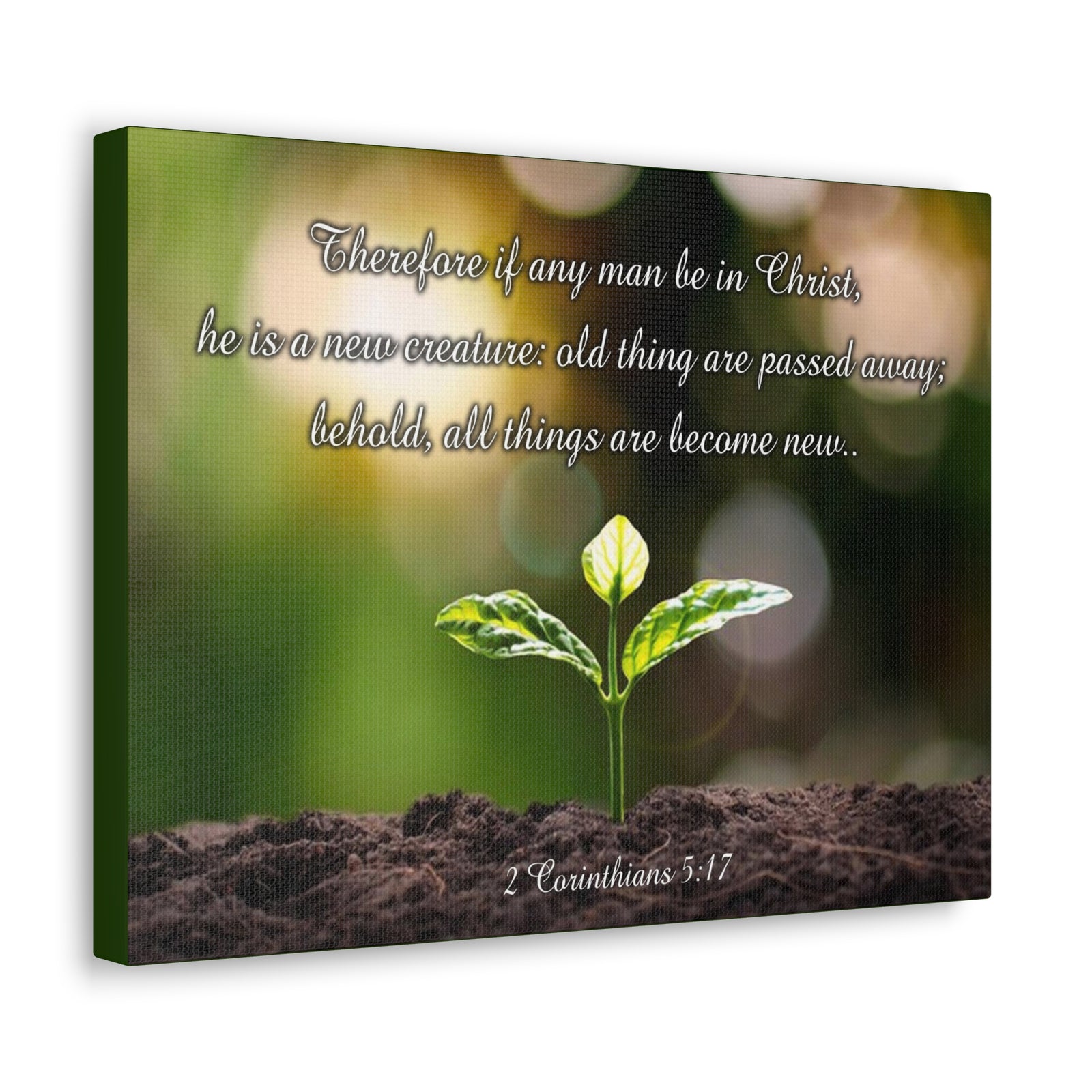 Scripture Walls Men Be in Christ 2 Corinthians 5:17 Christian Wall Art Print Ready to Hang Unframed-Express Your Love Gifts