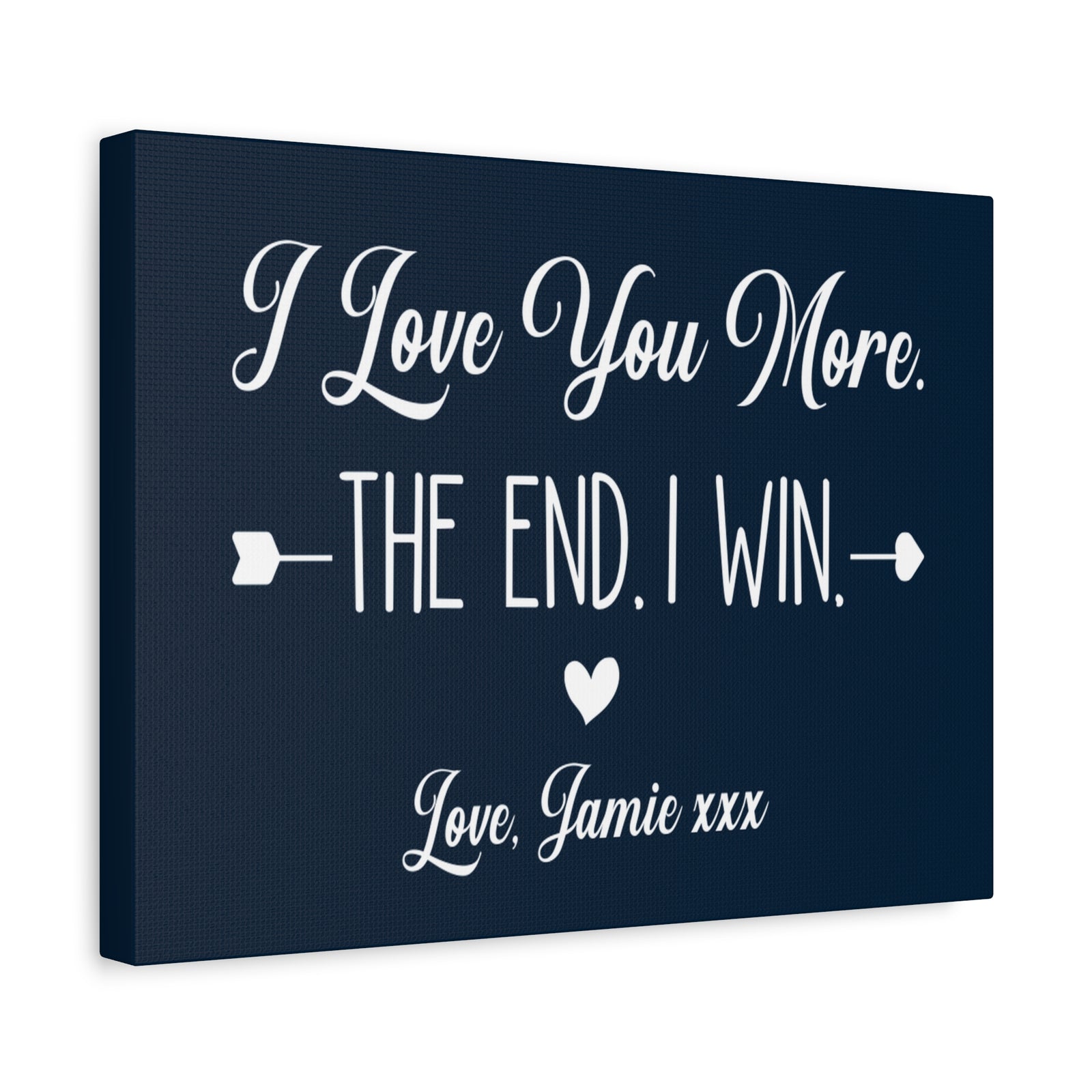 Love You More Canvas Wall Art - Heartfelt Gift for Couples-Express Your Love Gifts