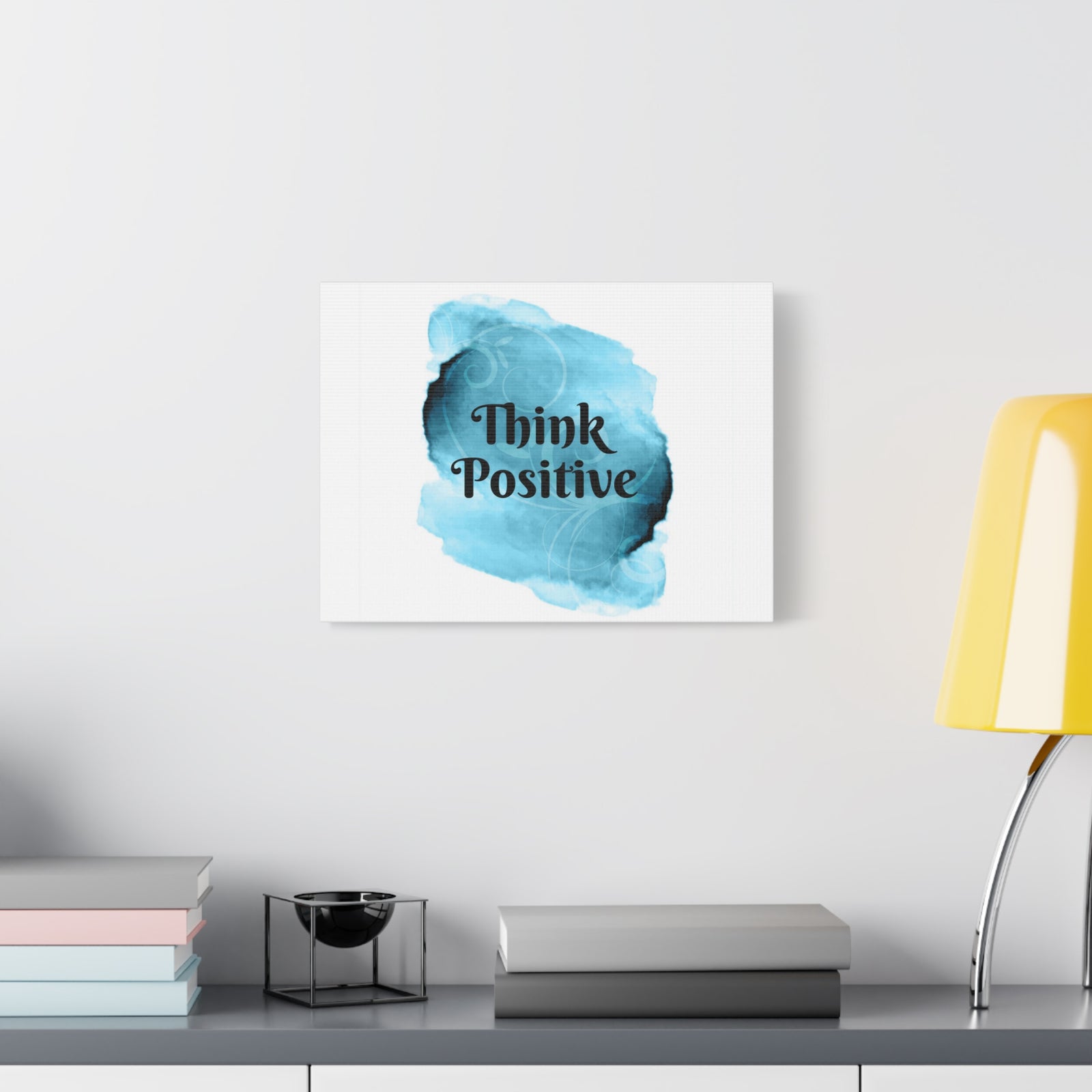 Inspirational Quote Canvas Think Positive Wall Art Motivational Motto Inspiring Prints Artwork Decor Ready to Hang-Express Your Love Gifts