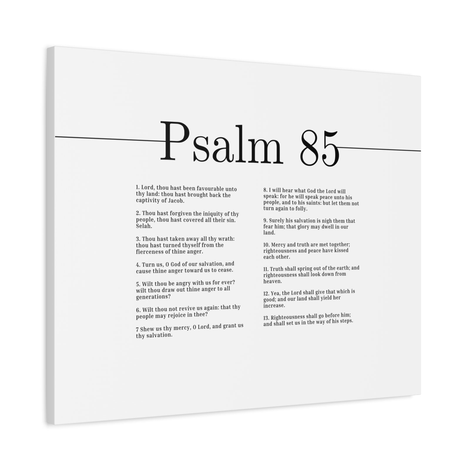 Scripture Canvas Glory May Dwell Psalm 85 Christian Wall Art Bible Verse Print Ready to Hang-Express Your Love Gifts
