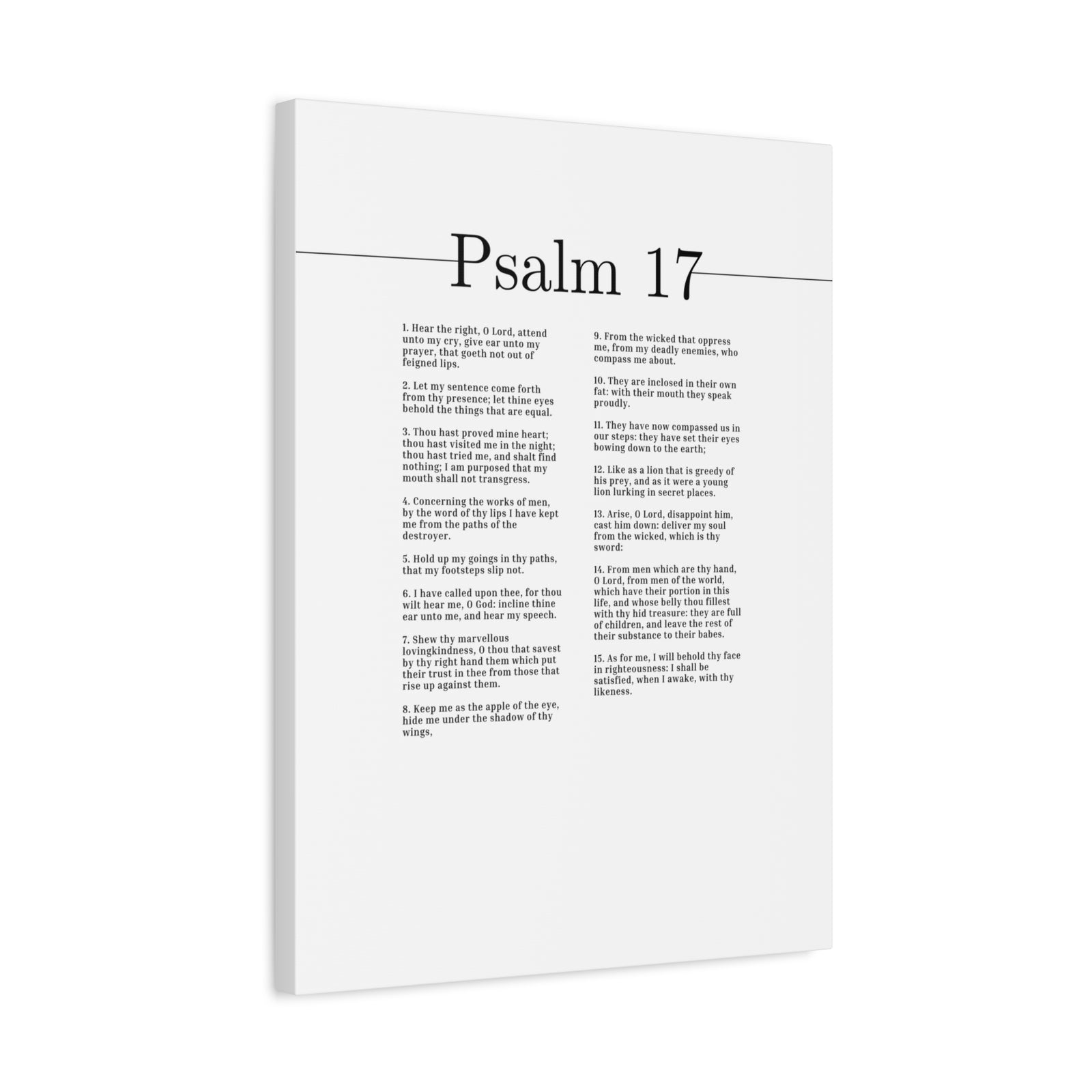 Scripture Canvas Marvelous Loving Kindness Psalm 17 Christian Wall Art Bible Verse Print Ready to Hang-Express Your Love Gifts