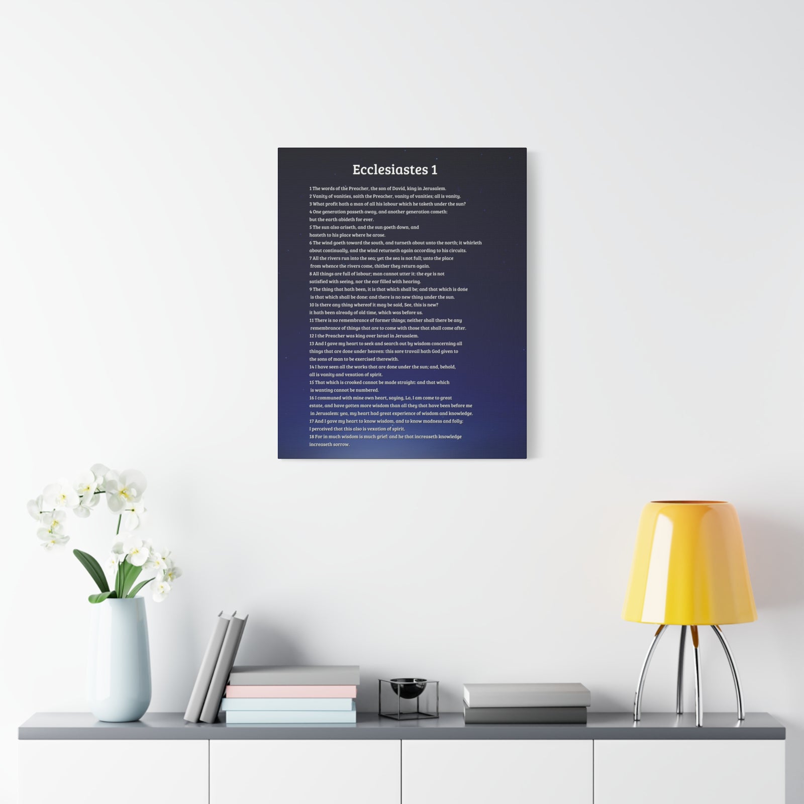 Scripture Walls Sky Ecclesiastes 1 Bible Verse Canvas Christian Wall Art Ready to Hang-Express Your Love Gifts