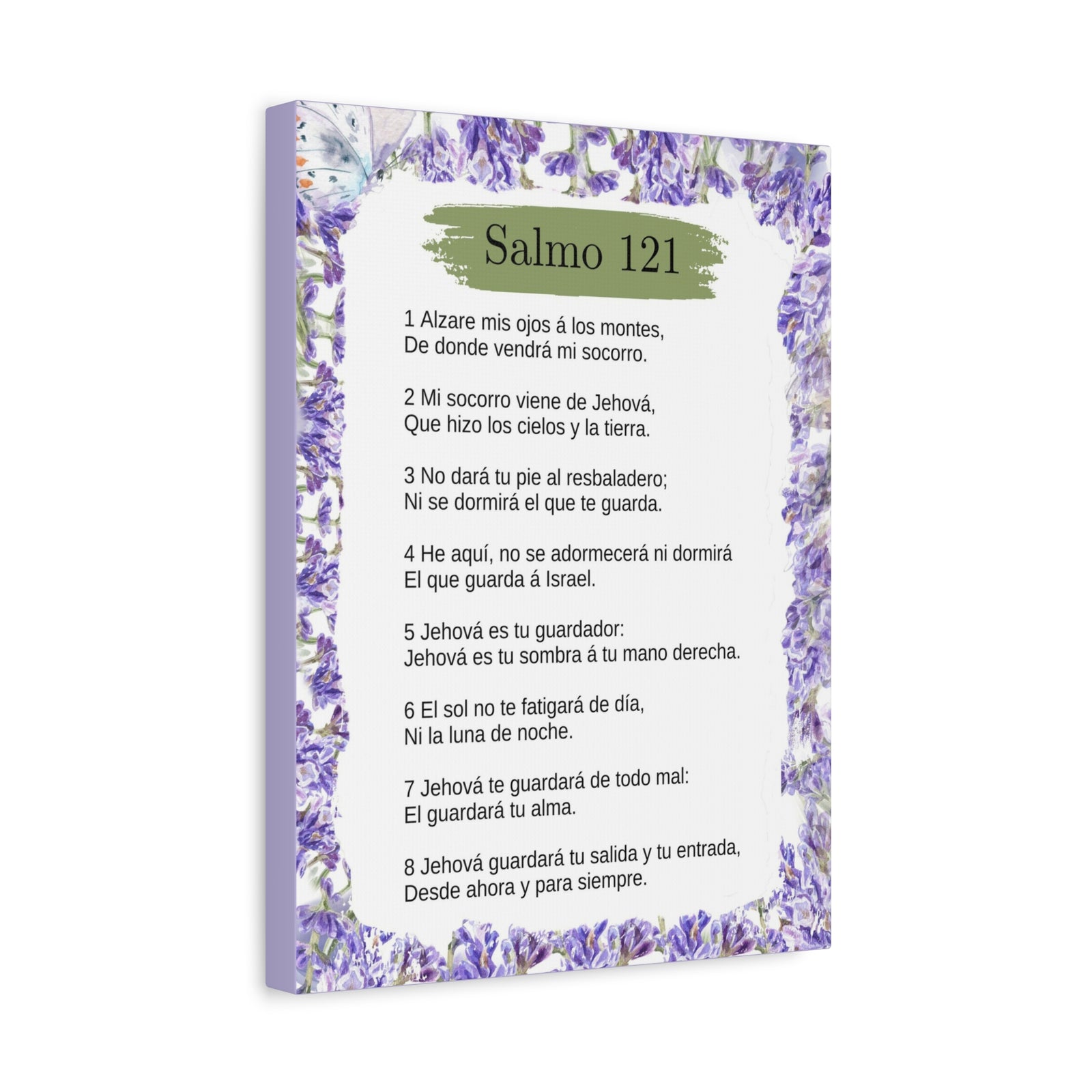 Salmo 121 Impresion De Arte Crist en Pared Lista Para Colgar in Spanish Ready to Hang Bible Canvas Unframed-Express Your Love Gifts