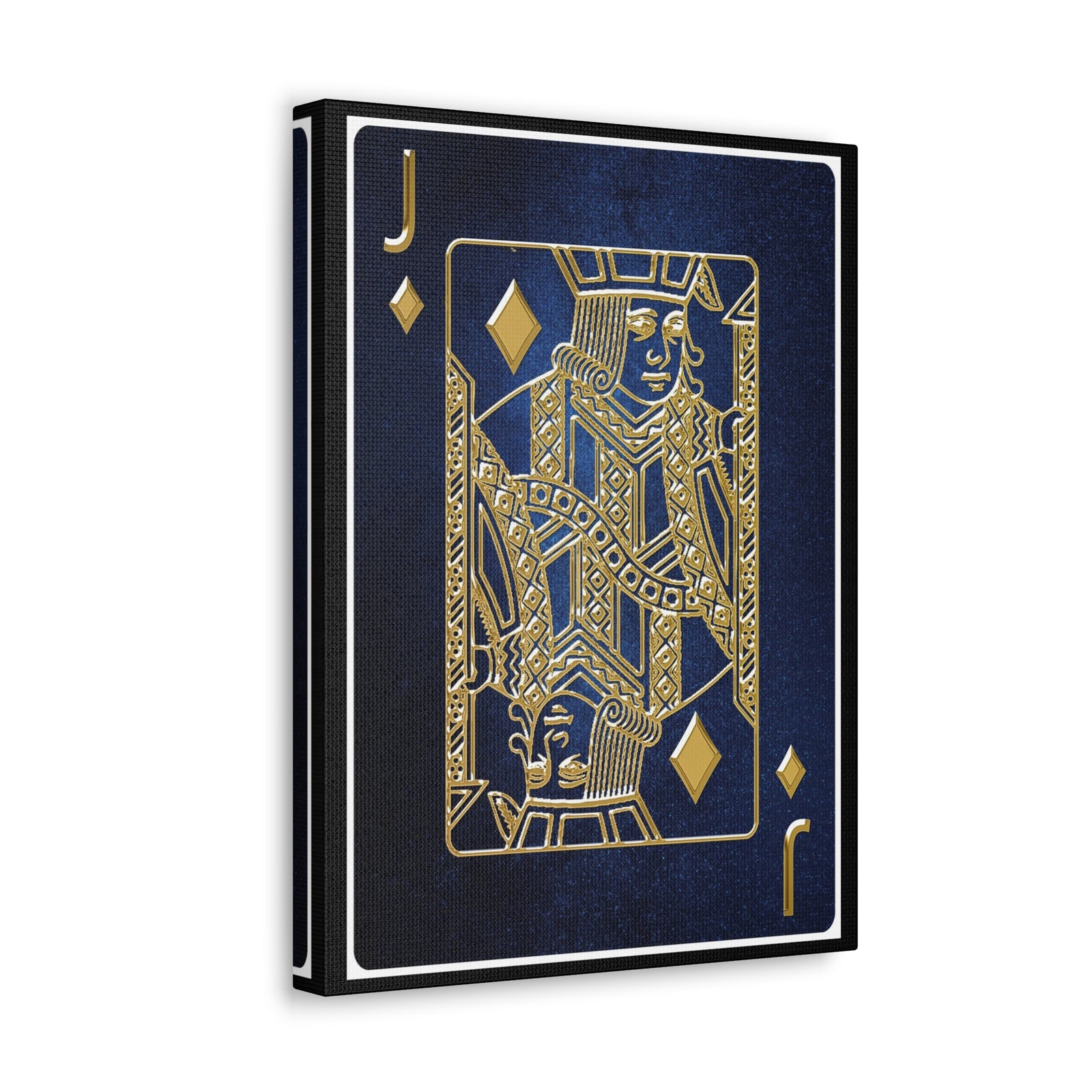 Jack Of Diamonds Space Background Playing Card Canvas Wall Art for Home Decor Ready-to-Hang-Express Your Love Gifts