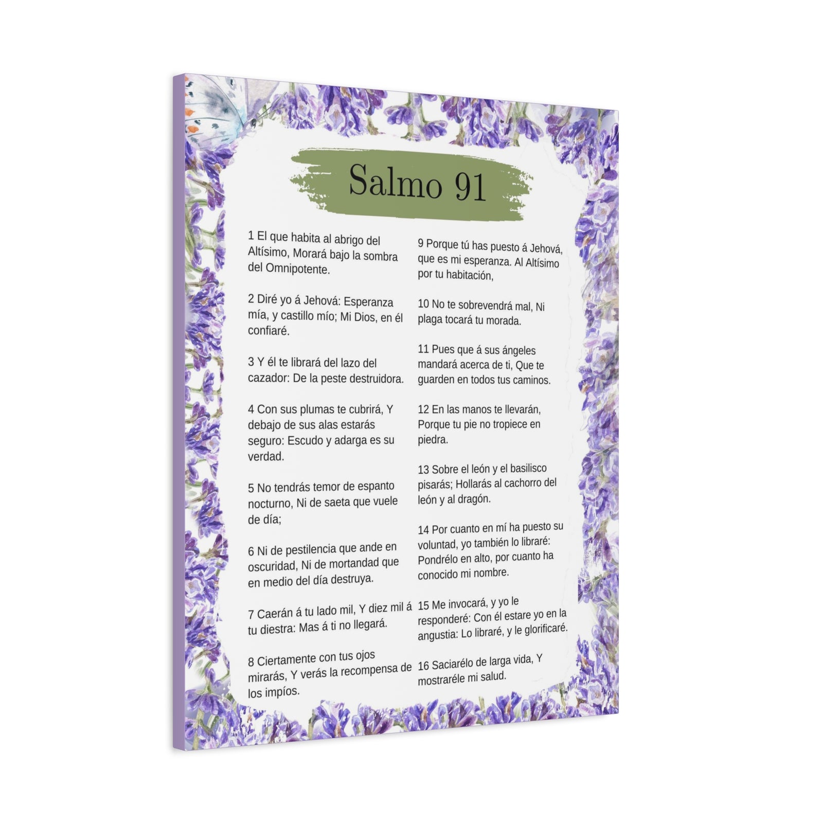 Salmo 91 Impresión De Arte Cristiano en la Pared Lista Para Colgar-Express Your Love Gifts
