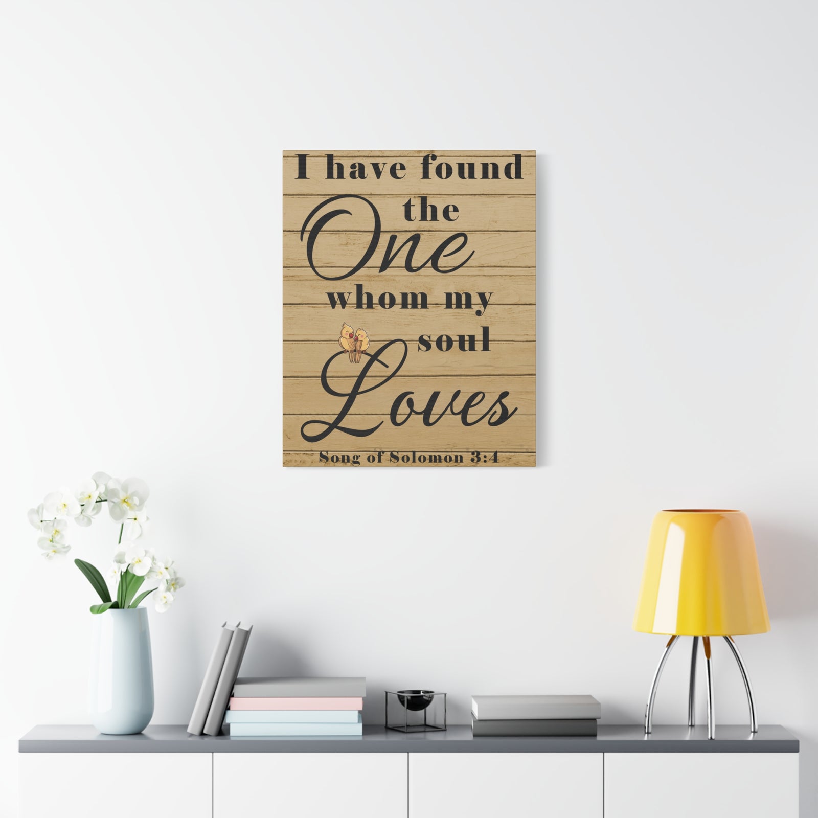 Scripture Walls Song of Solomon 3:4 Wood Christian Wall Art Print Ready to Hang Unframed-Express Your Love Gifts