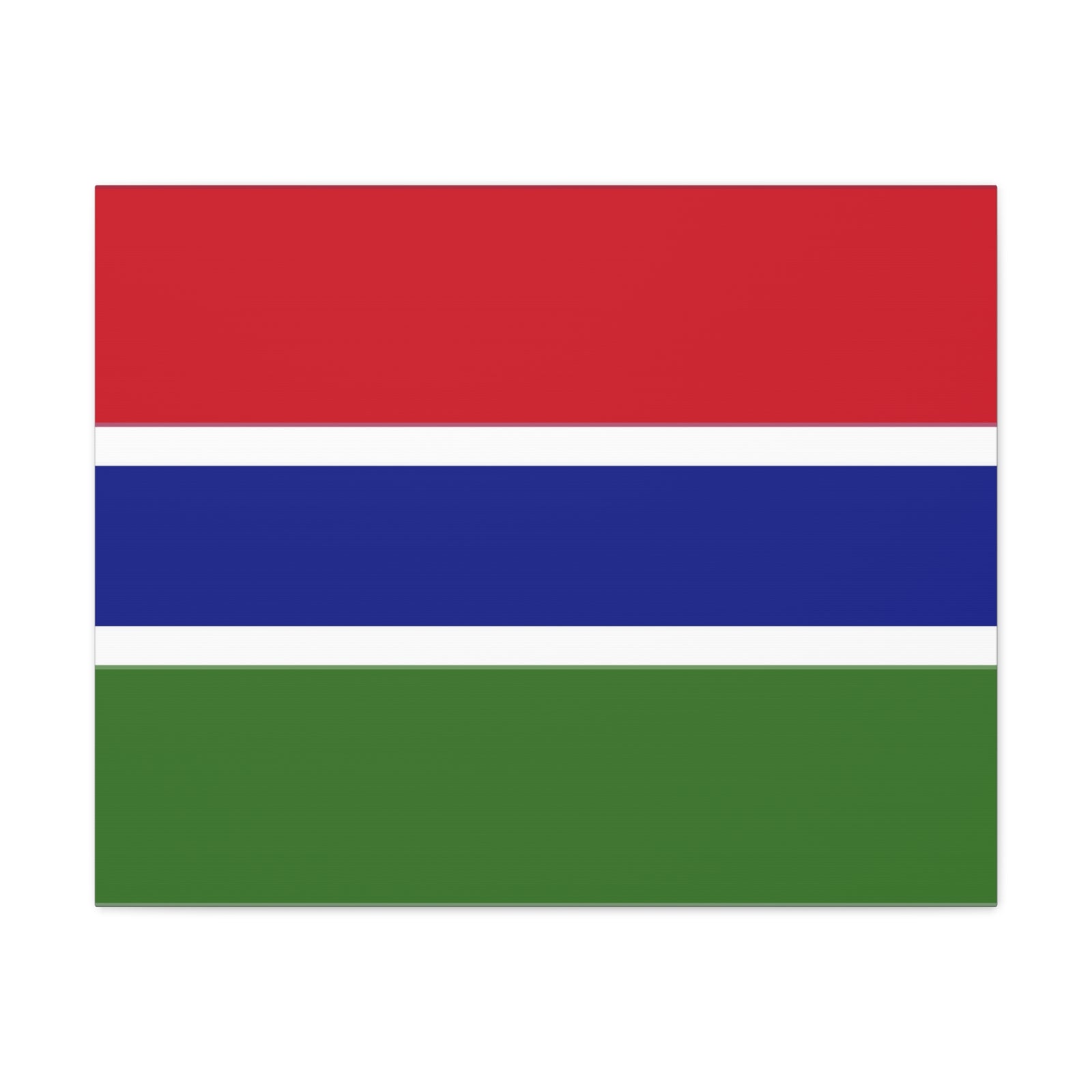 Gambia Country Flag Canvas Vibrant Wall Art Unframed Home Decor-Express Your Love Gifts