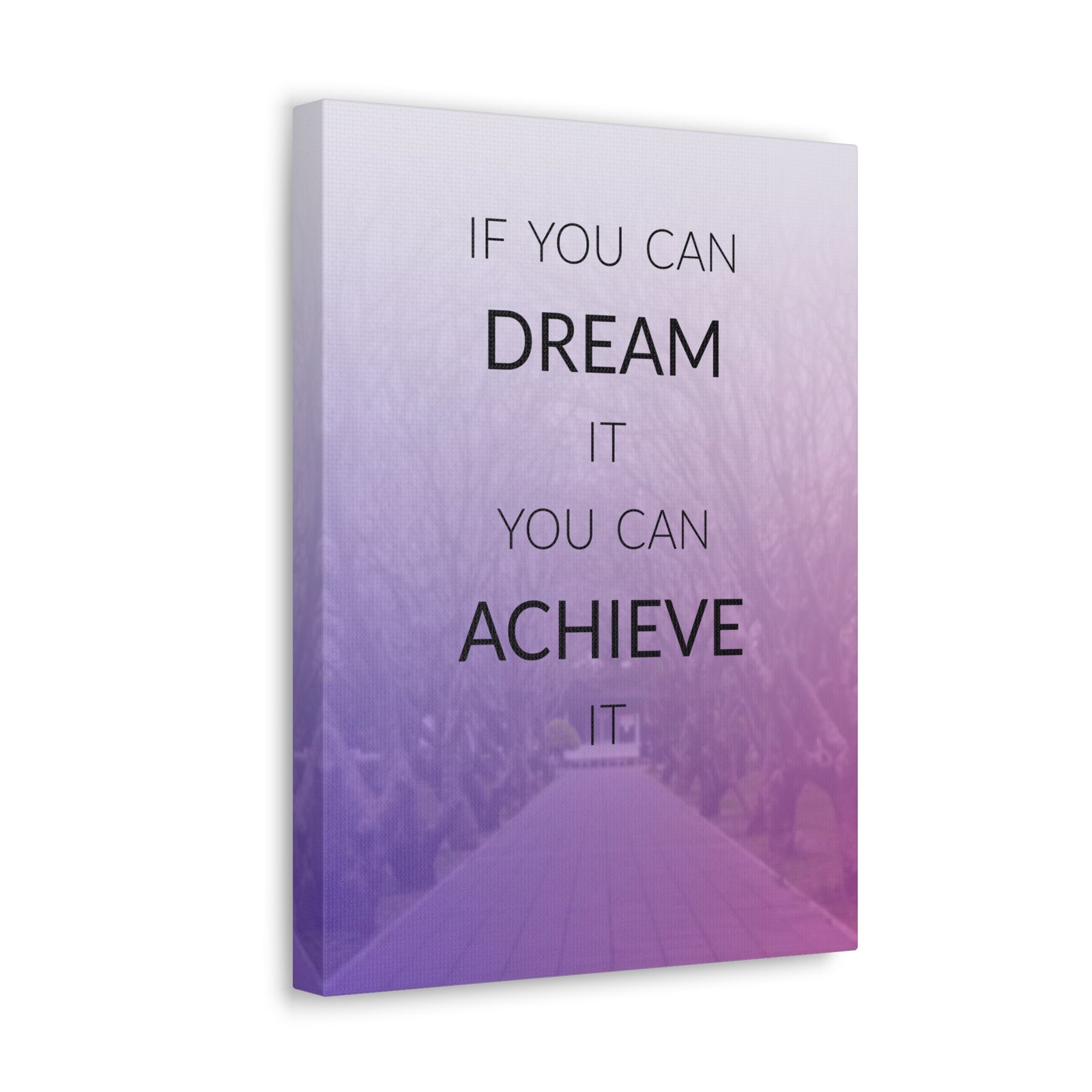 Inspirational Quote Canvas If You Can Dream Motivational Print Ready to Hang Artwork-Express Your Love Gifts