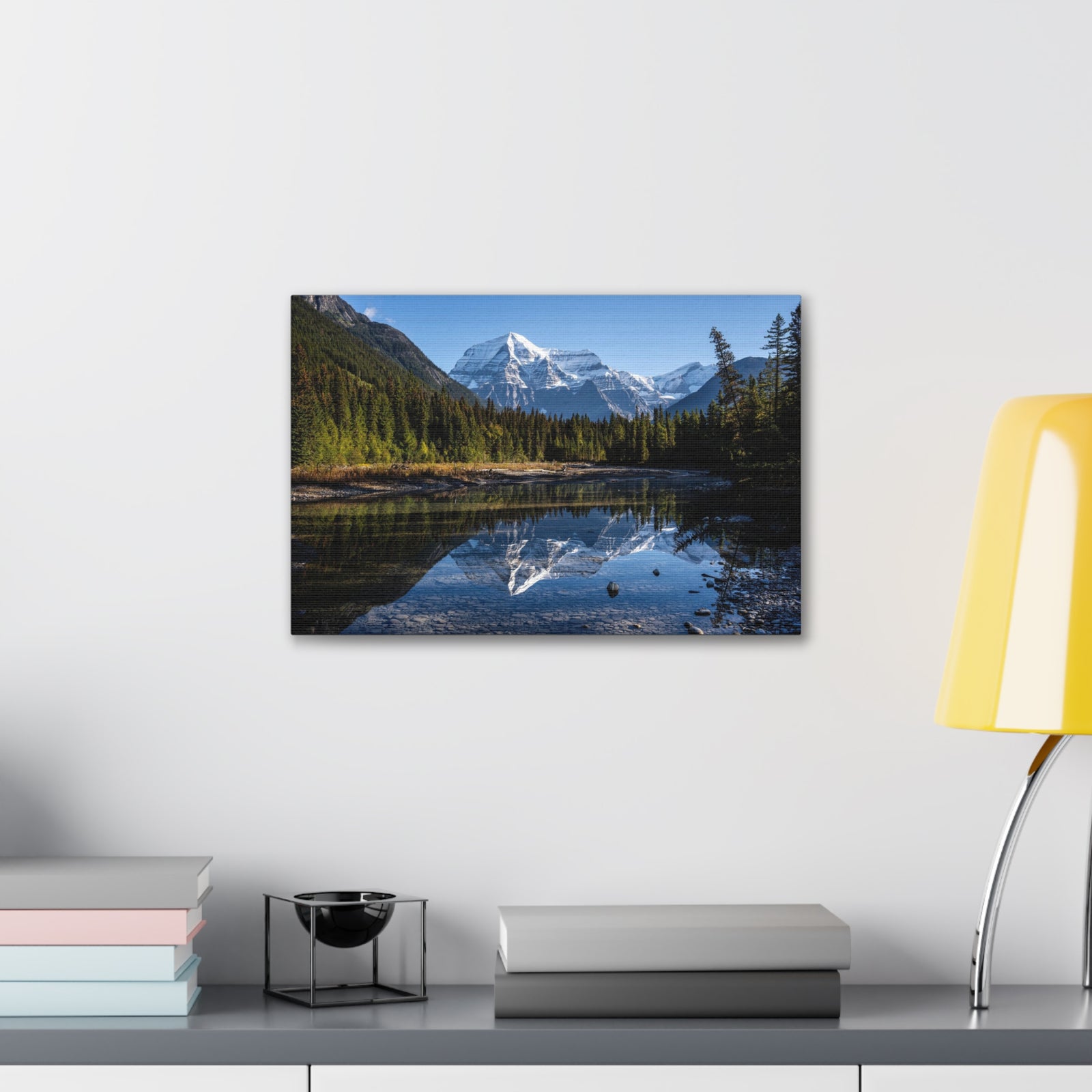 Mystic Forest Mountain Nature Wilderness Photography Canvas Wall Art for Home Decor Ready-to-Hang-Express Your Love Gifts