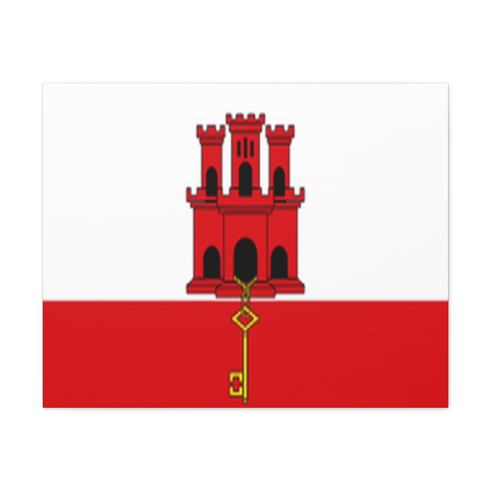 Gibraltar Country Flag Canvas Vibrant Wall Art Unframed Home Decor-Express Your Love Gifts