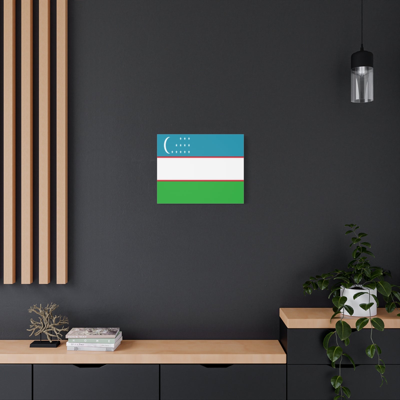 Uzbekistan Country Flag Canvas Vibrant Wall Art Unframed Home Decor-Express Your Love Gifts
