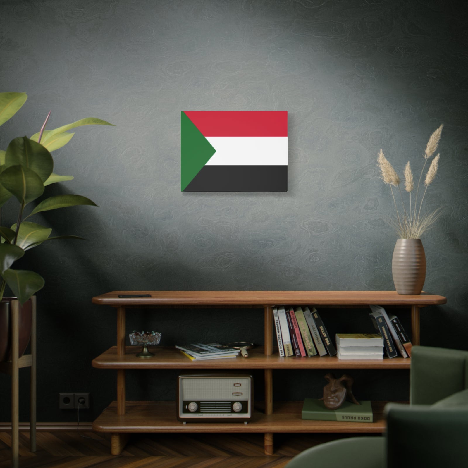 Sudan Country Flag Canvas Vibrant Wall Art Unframed Home Decor-Express Your Love Gifts