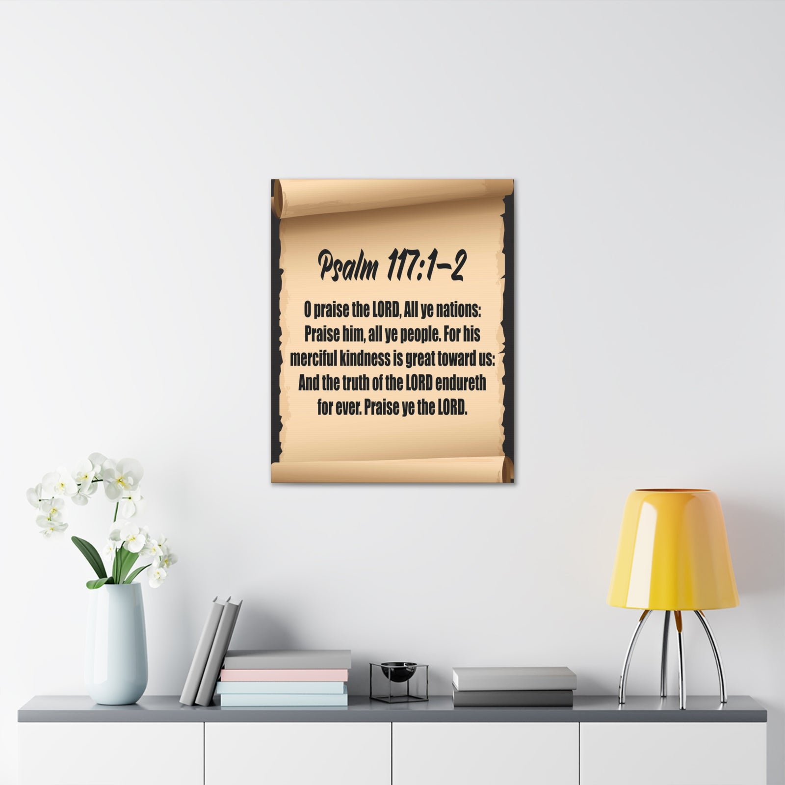 Scripture Walls O praise the Lord Psalm 117:2 Christian Wall Art Bible Verse Print Ready to Hang-Express Your Love Gifts