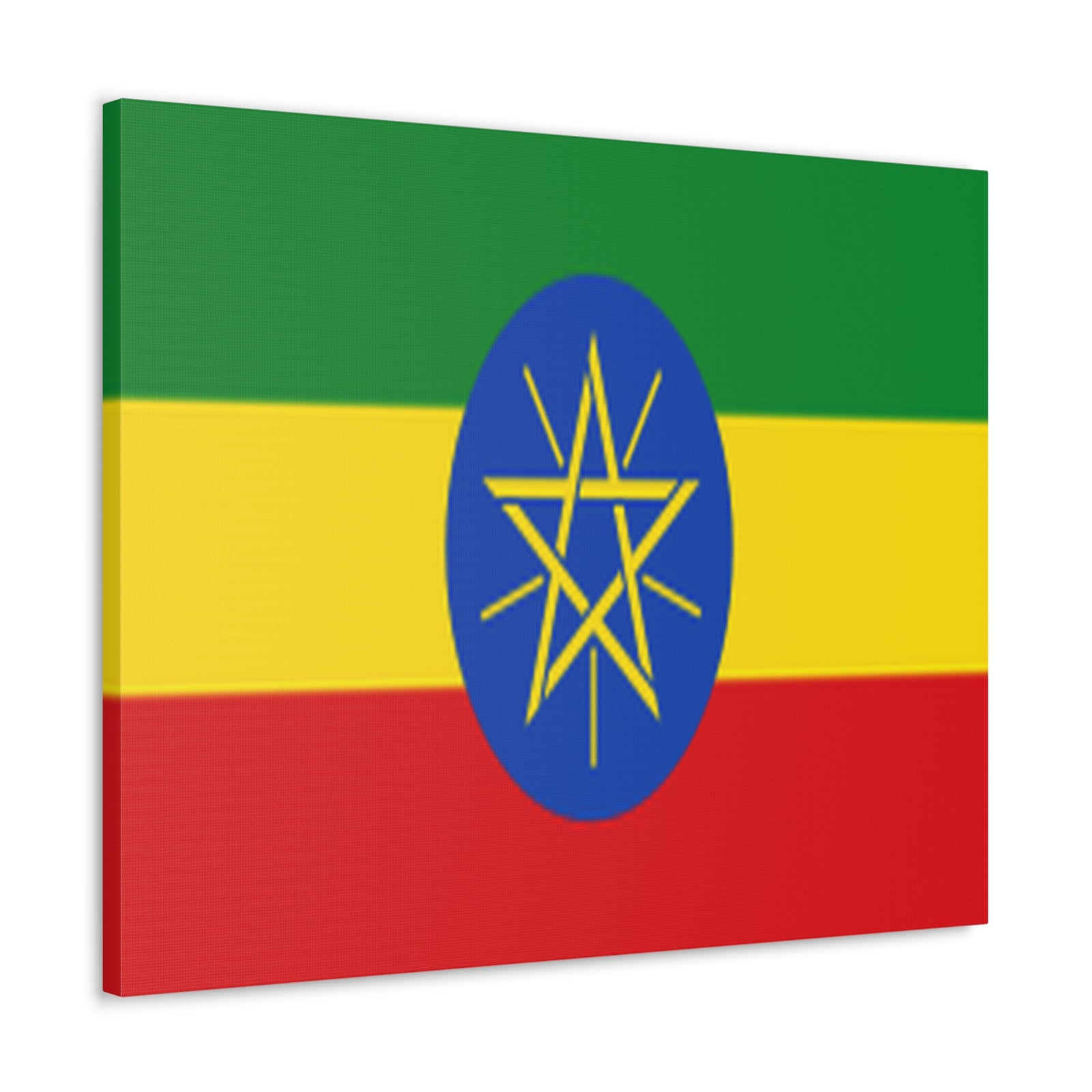 Ethiopia Country Flag Canvas Vibrant Wall Art Unframed Home Decor-Express Your Love Gifts