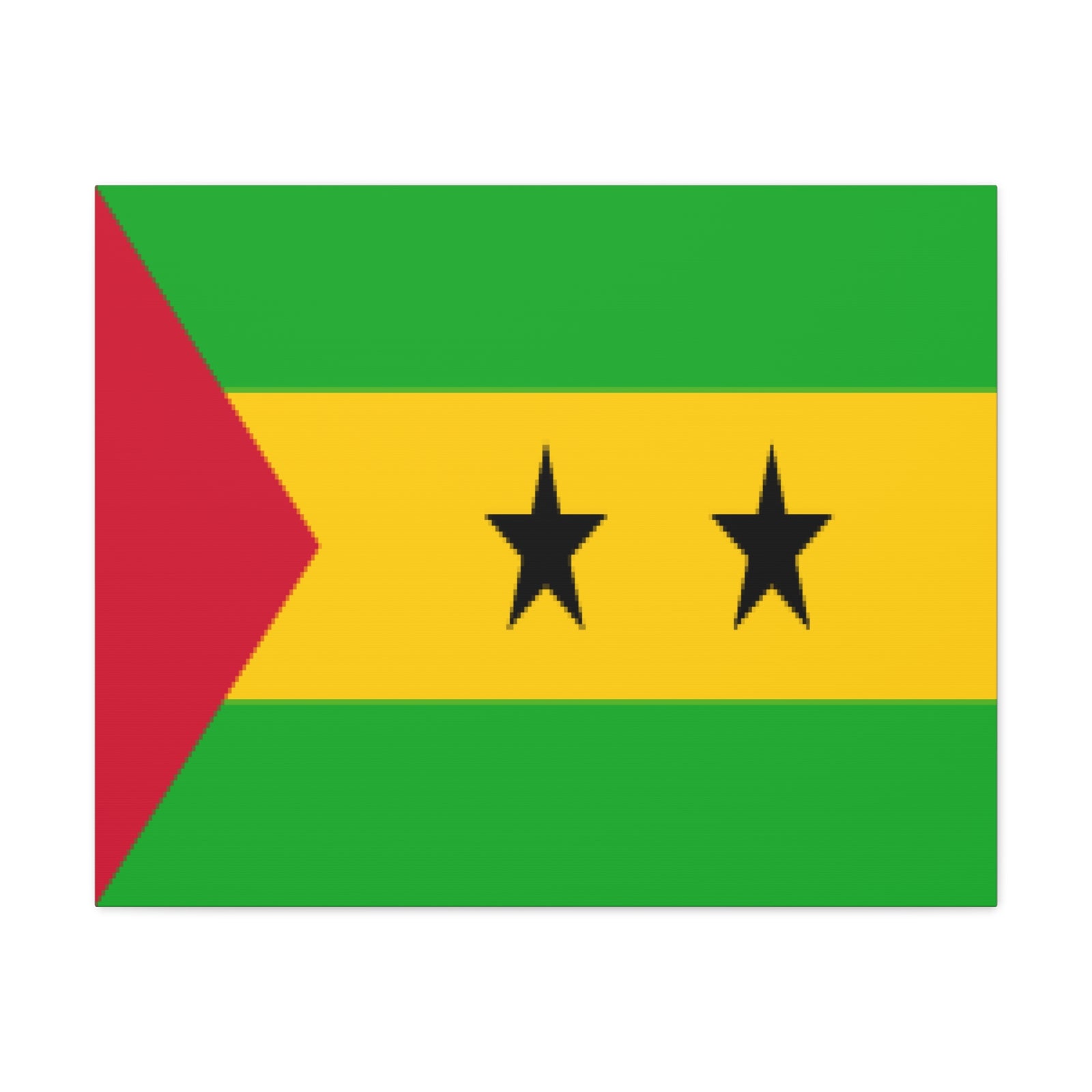 Sao Tome and Principe Country Flag Canvas Vibrant Wall Art Unframed Home Decor-Express Your Love Gifts
