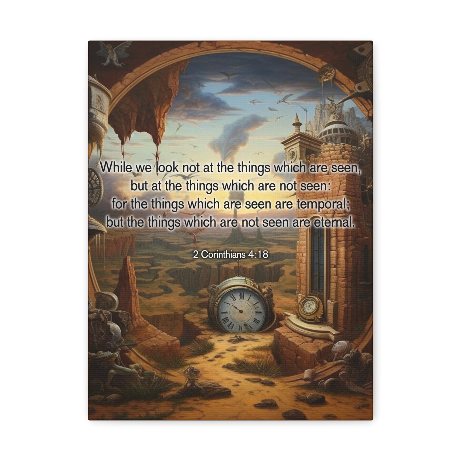 Scripture Walls Temporal 2 Corinthians 4:18 Christian Wall Art Print Ready to Hang Unframed-Express Your Love Gifts