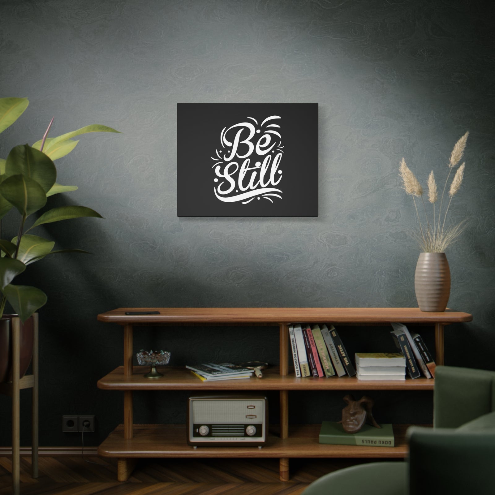 Scripture Walls Be Still White Psalm 46:10 Christian Wall Art Bible Verse Print Ready to Hang-Express Your Love Gifts