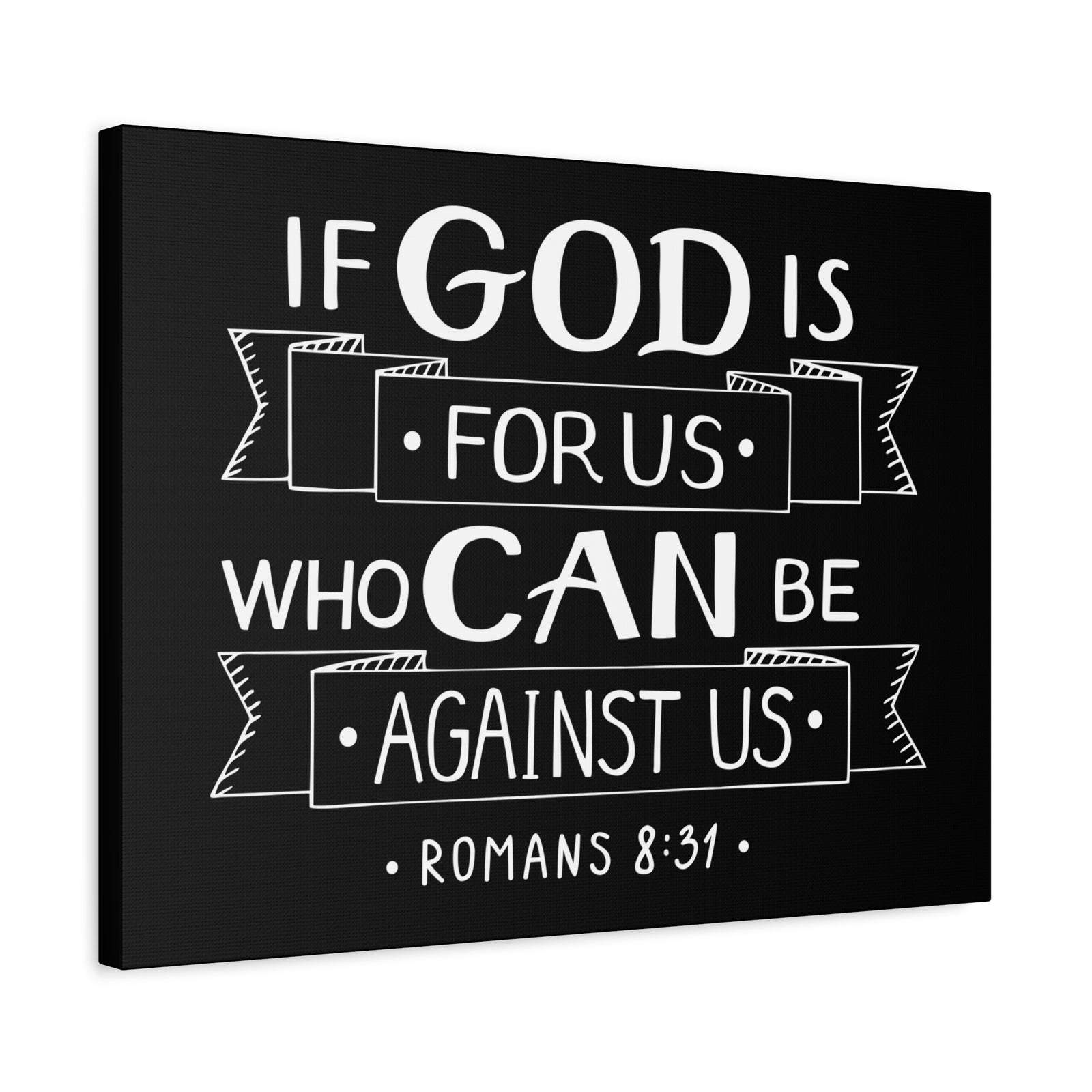 Scripture Canvas God For Us Matthew 6:33 Christian Wall Art Bible Verse Print Ready to Hang-Express Your Love Gifts