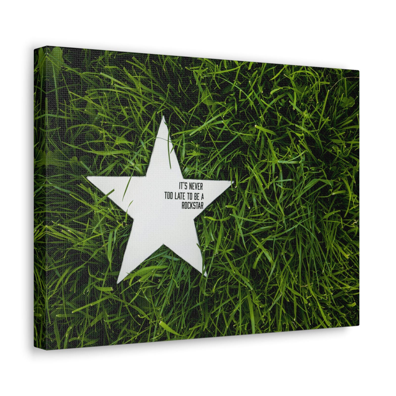 Inspirational Quote Canvas It's Never Too Late Motivational Print Ready to Hang Artwork-Express Your Love Gifts