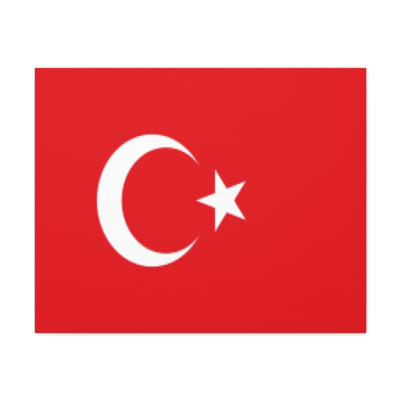 Turkey Country Flag Canvas Vibrant Wall Art Unframed Home Decor-Express Your Love Gifts