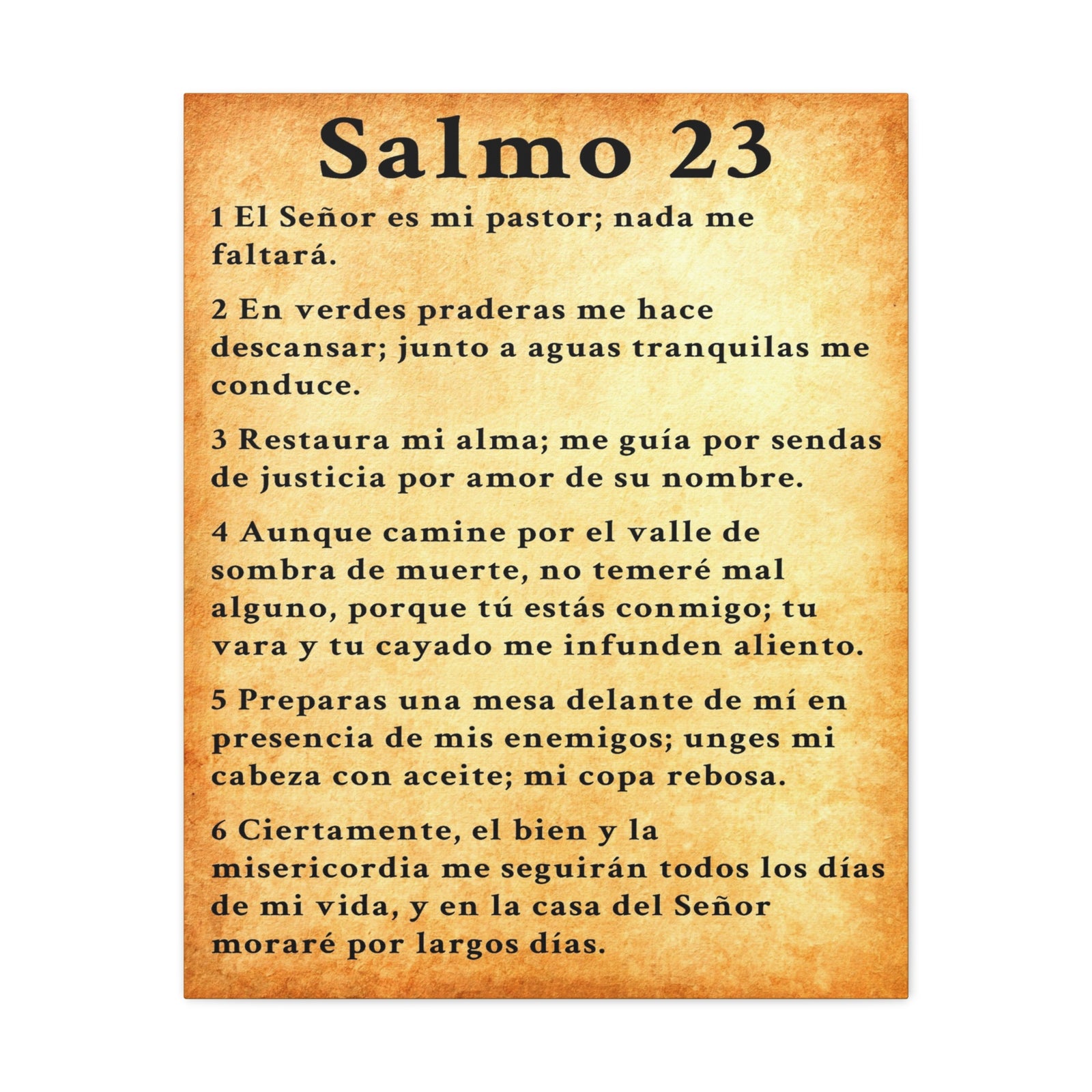Scripture Walls Salmo 23 Chapter Gold Christian Wall Art Print Ready to Hang Unframed-Express Your Love Gifts