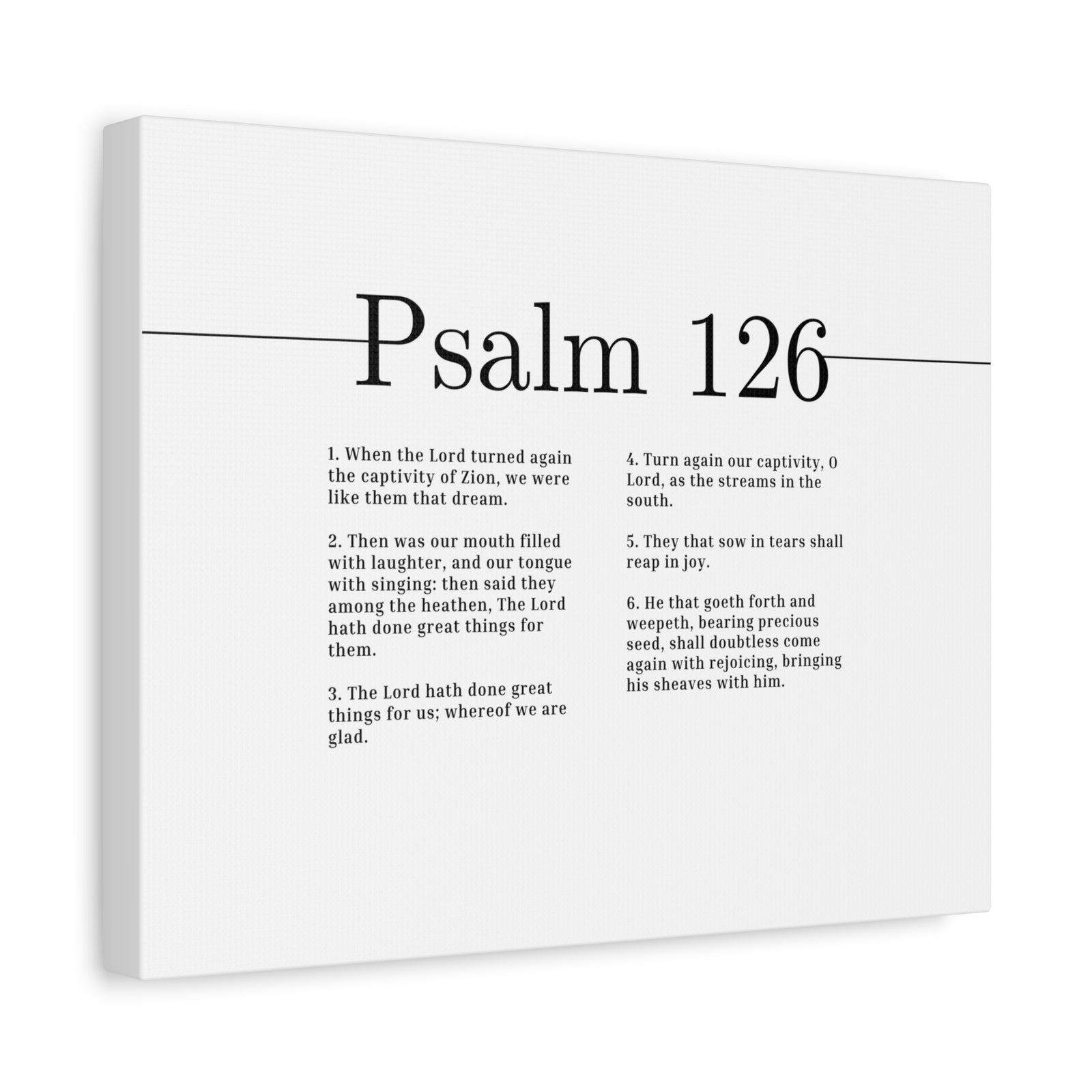 Scripture Canvas Great Things For Us Psalm 126 Christian Wall Art Bible Verse Print Ready to Hang-Express Your Love Gifts