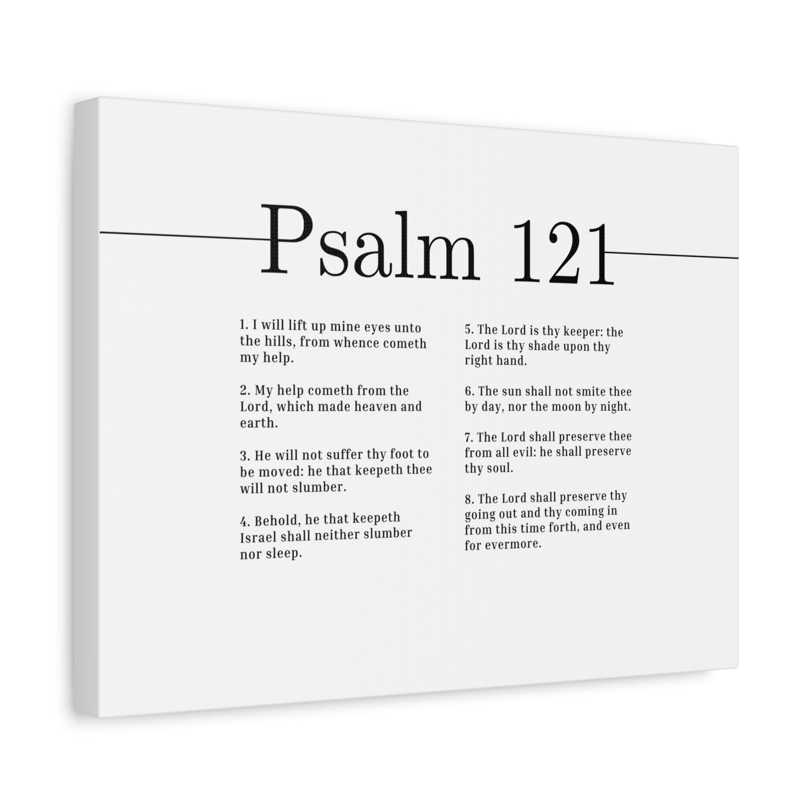 Scripture Canvas The Lord Shall Preserve Psalm 121 Christian Wall Art Bible Verse Print Ready to Hang-Express Your Love Gifts