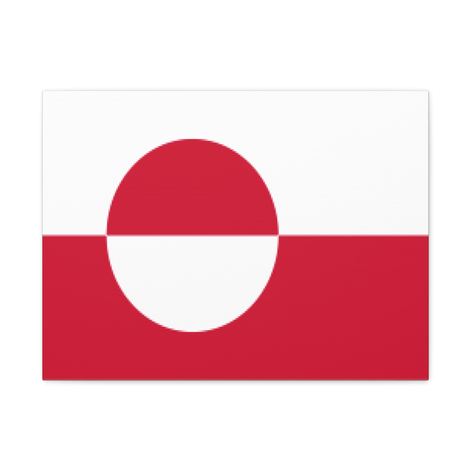 Greenland Country Flag Canvas Vibrant Wall Art Unframed Home Decor-Express Your Love Gifts
