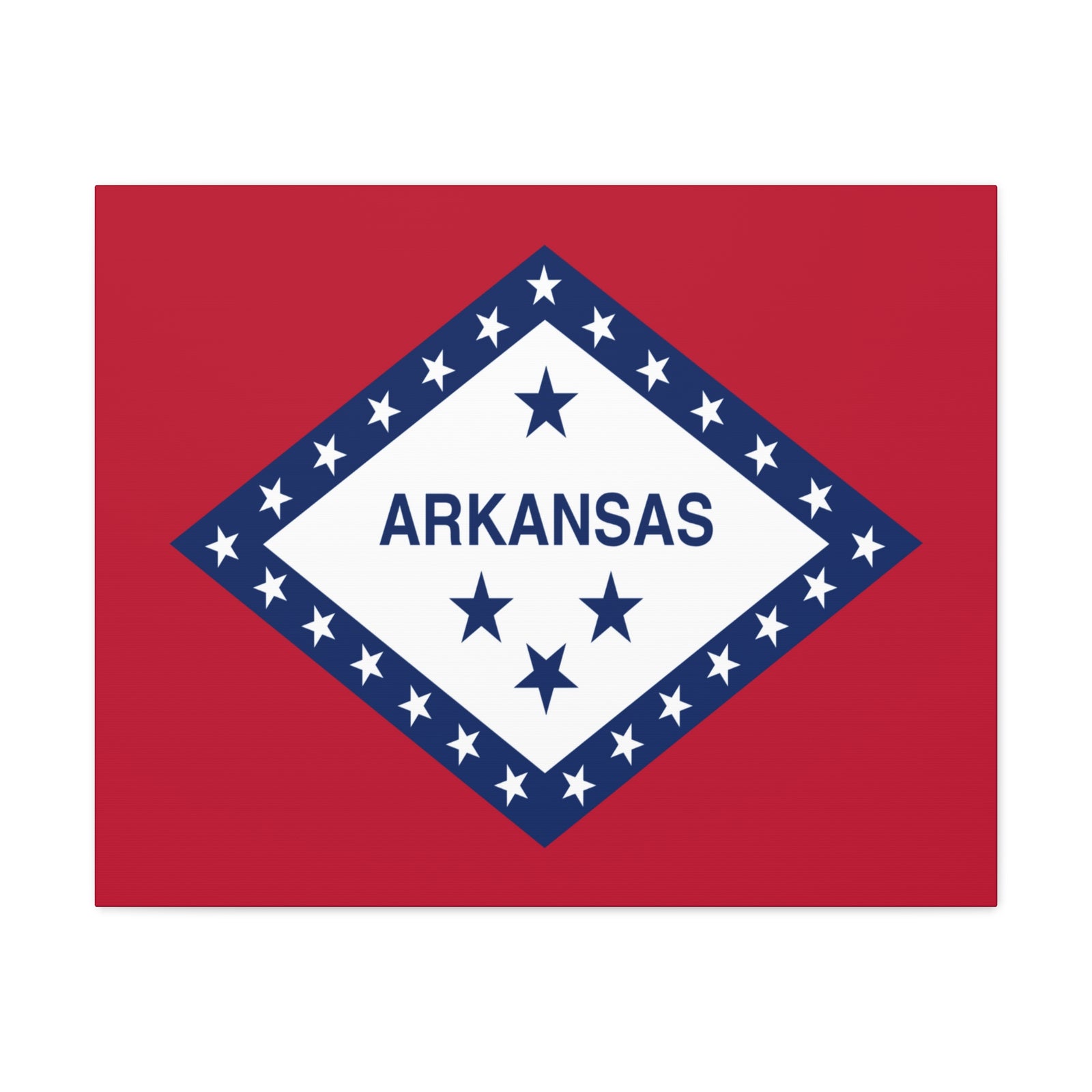 Arkansas State Flag Canvas Vibrant Wall Art Unframed Home Decor-Express Your Love Gifts