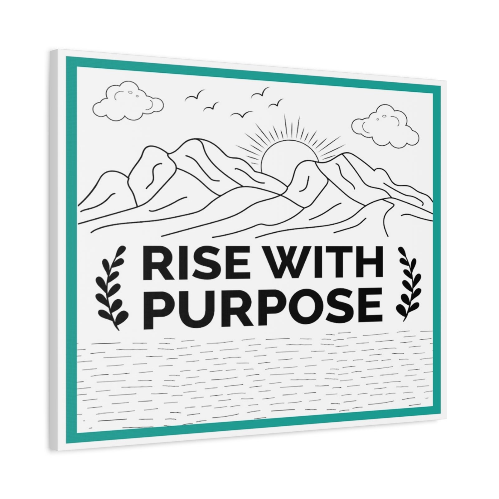 Inspirational Motivational Quote Canvas Wall Art for Home Decor Ready-to-Hang-Express Your Love Gifts