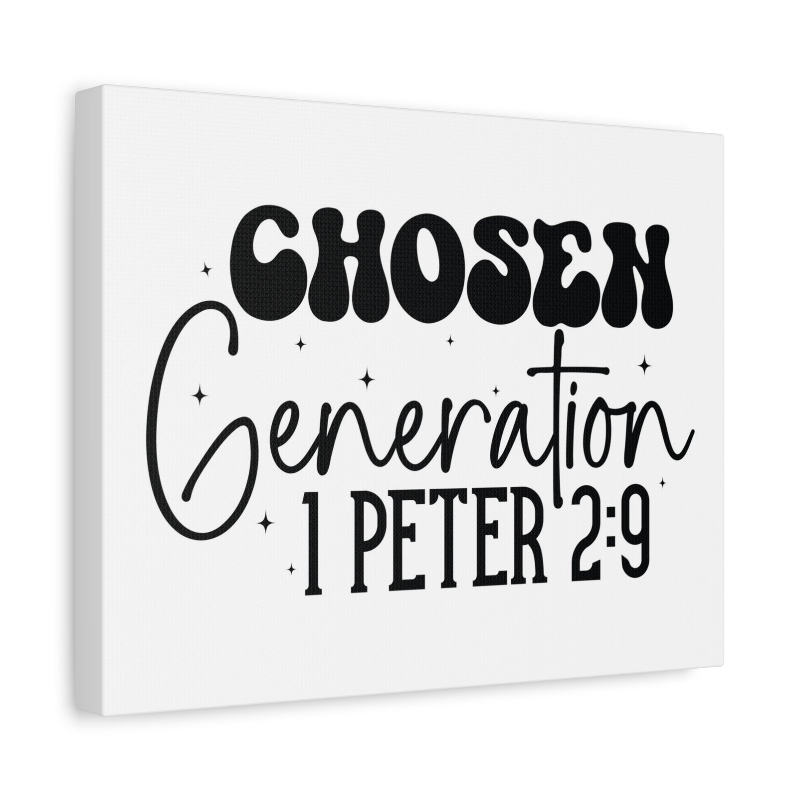 Scripture Walls 1 Peter 2:9 A Chosen Generation Bible Verse Canvas Christian Wall Art Ready to Hang Unframed-Express Your Love Gifts