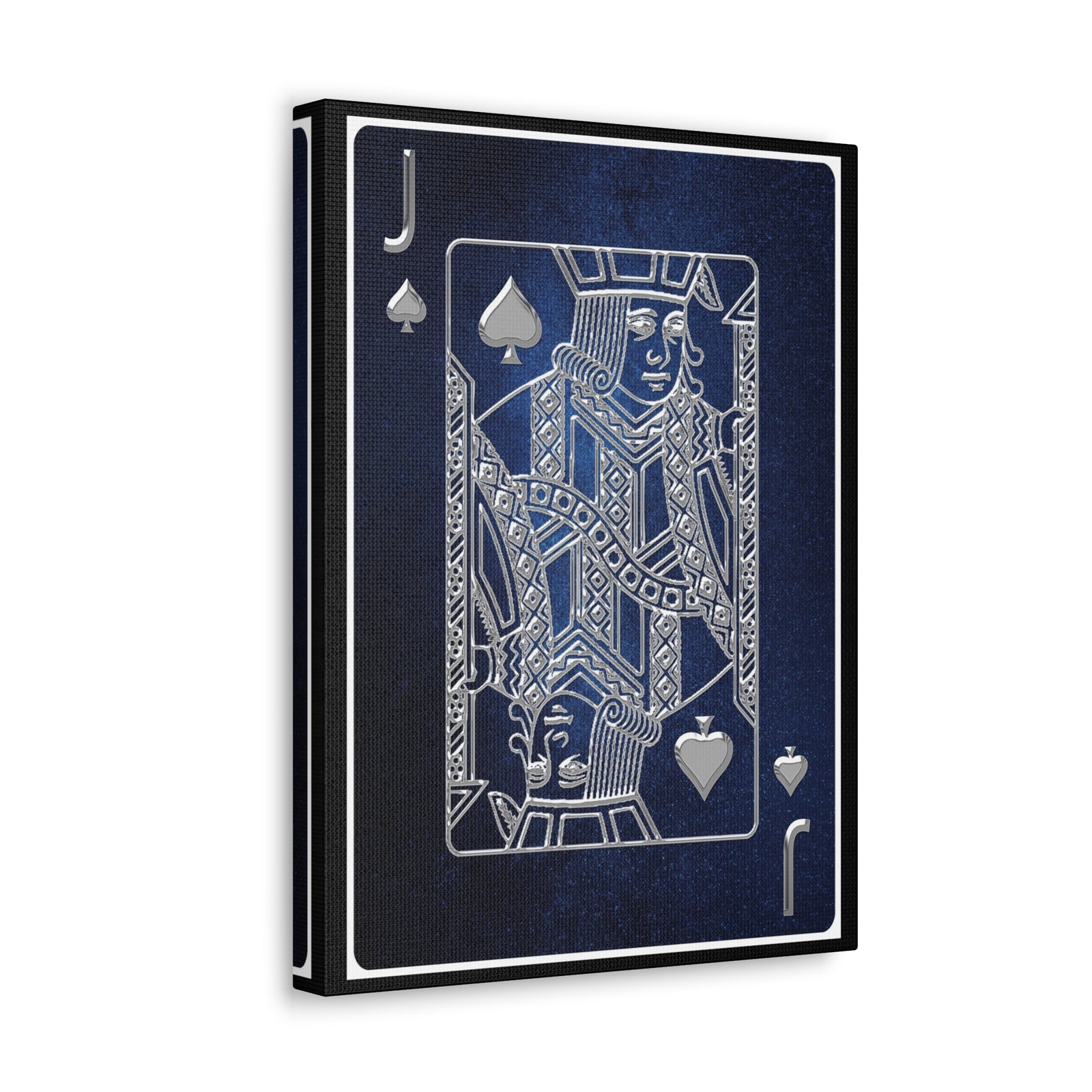 Jack Of Spades Space Background Playing Card Canvas Wall Art for Home Decor Ready-to-Hang-Express Your Love Gifts