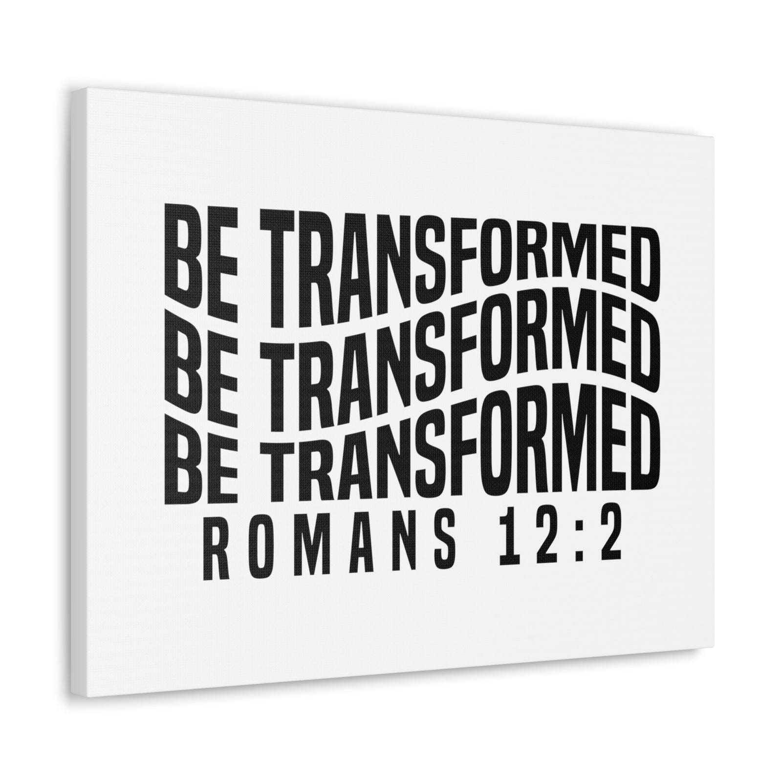 Scripture Walls Romans 12:2 Be Transformed Bible Verse Canvas Christian Wall Art Ready to Hang Unframed-Express Your Love Gifts