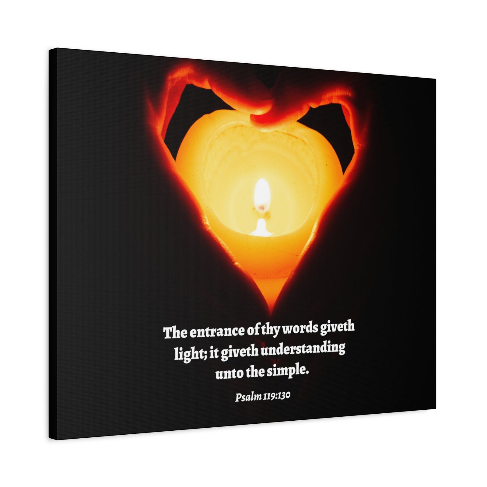 Scripture Walls Giveth Light Psalm 119:130 Bible Verse Canvas Christian Wall Art Ready to Hang-Express Your Love Gifts