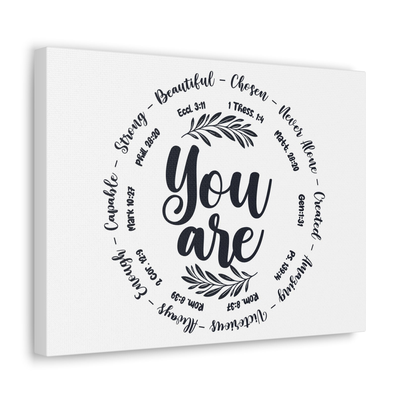 Scripture Walls You Are What God Says You Are Bible Verse Canvas Christian Wall Art Ready to Hang Unframed-Express Your Love Gifts