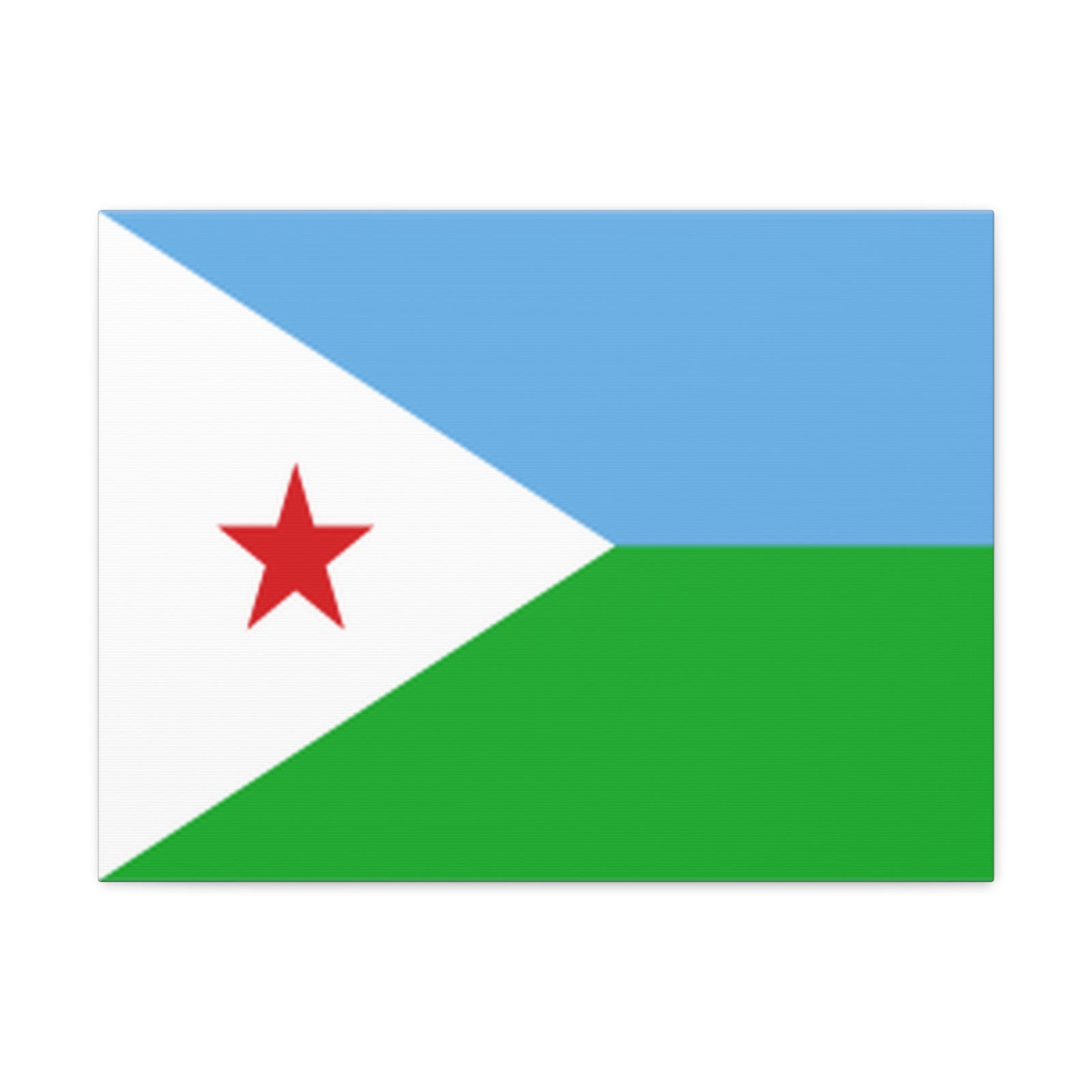 Djibouti Country Flag Canvas Vibrant Wall Art Unframed Home Decor-Express Your Love Gifts