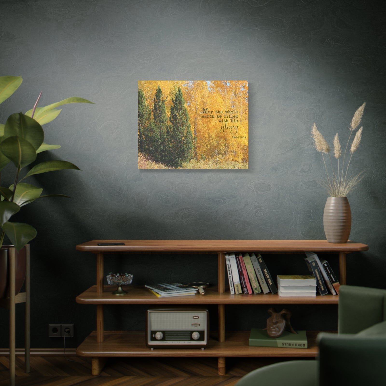 Scripture Walls Filled With His Glory Psalm 72:19 Bible Verse Canvas Christian Wall Art Bible Verse Print Ready To Hang-Express Your Love Gifts
