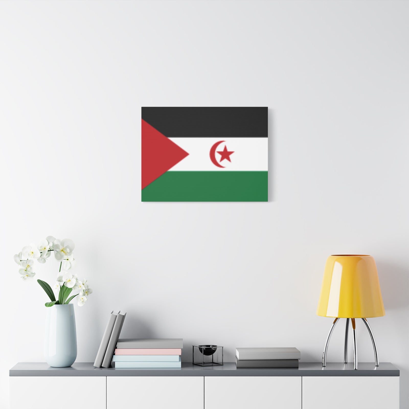 Western Sahara Country Flag Canvas Vibrant Wall Art Unframed Home Decor-Express Your Love Gifts
