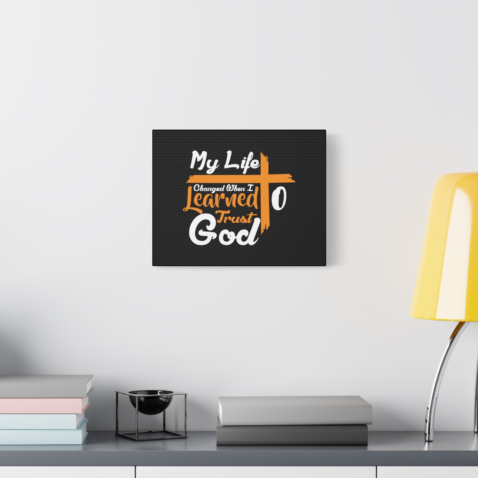 Scripture Canvas My Life Changed PSALM 37:3 Christian Wall Art Bible Verse Print Ready to Hang-Express Your Love Gifts
