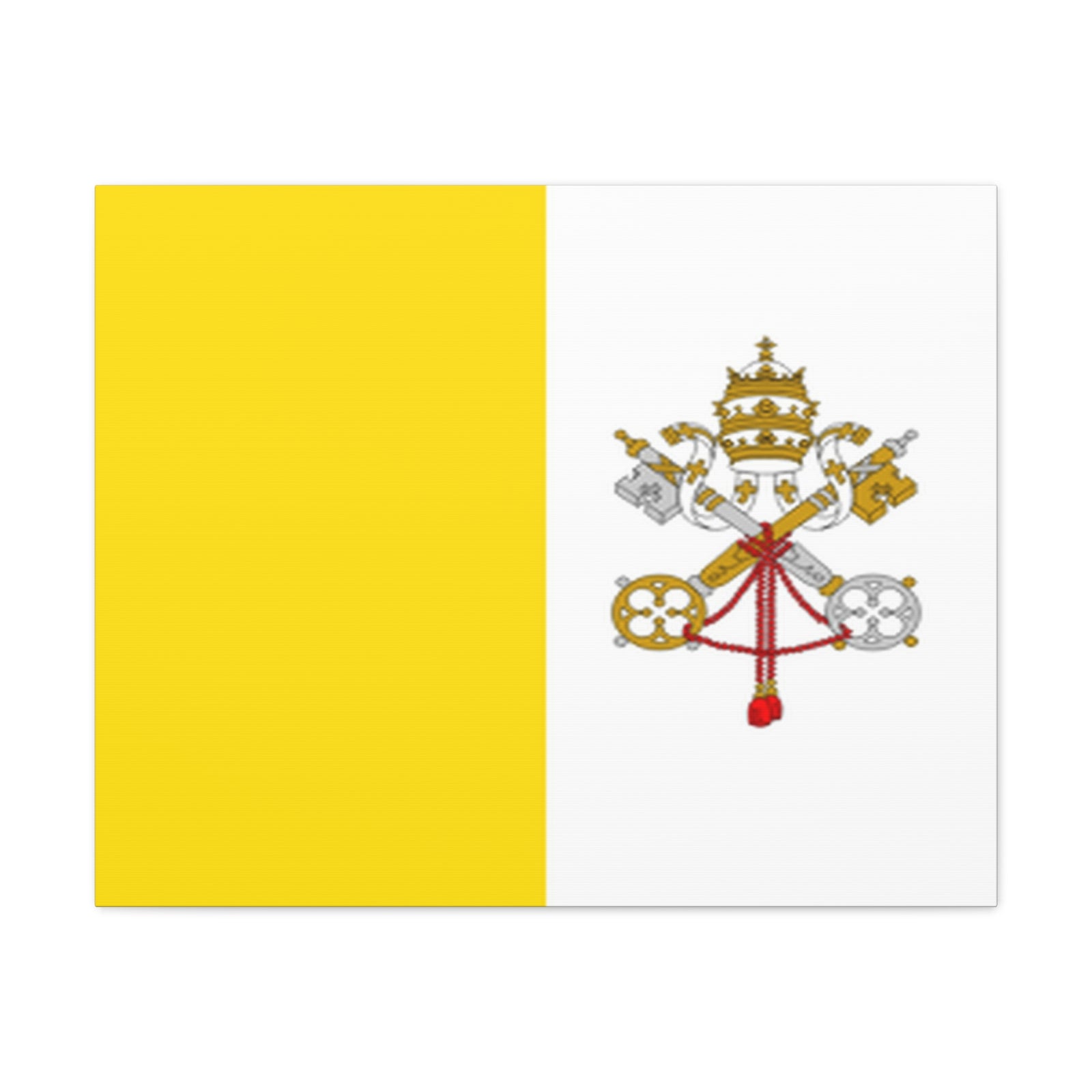 Vatican City Country Flag Canvas Vibrant Wall Art Unframed Home Decor-Express Your Love Gifts