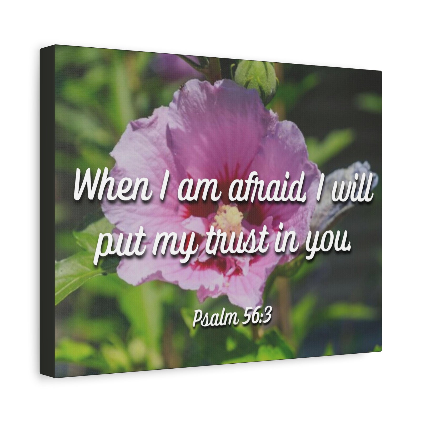 Scripture Canvas I Will Put My Trust Psalm 56:3 Christian Wall Art Bible Verse Print Ready to Hang-Express Your Love Gifts