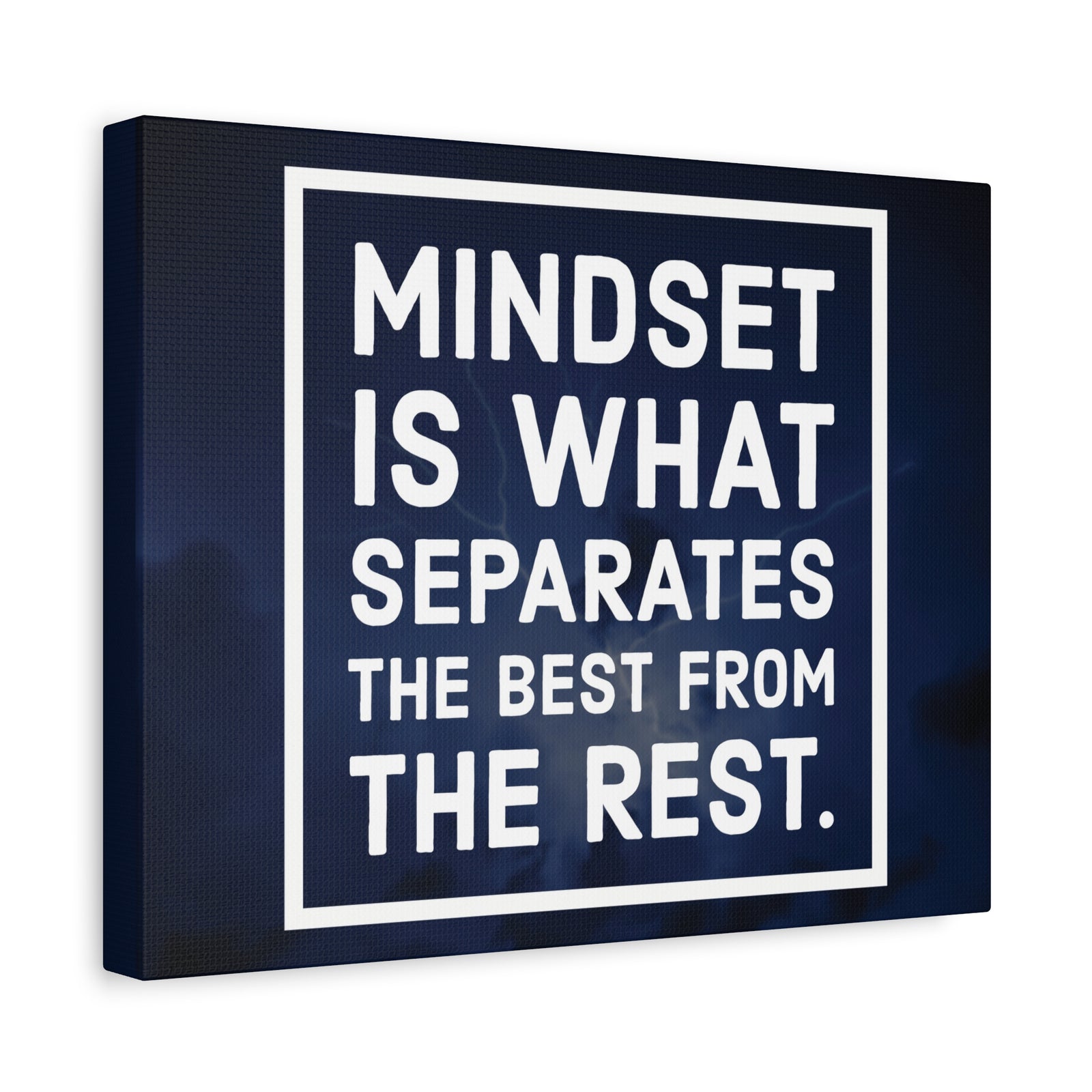 Inspirational Quote Canvas Mindset Is What Separates Wall Art Motivational Motto Inspiring Prints Artwork Decor Ready to Hang-Express Your Love Gifts