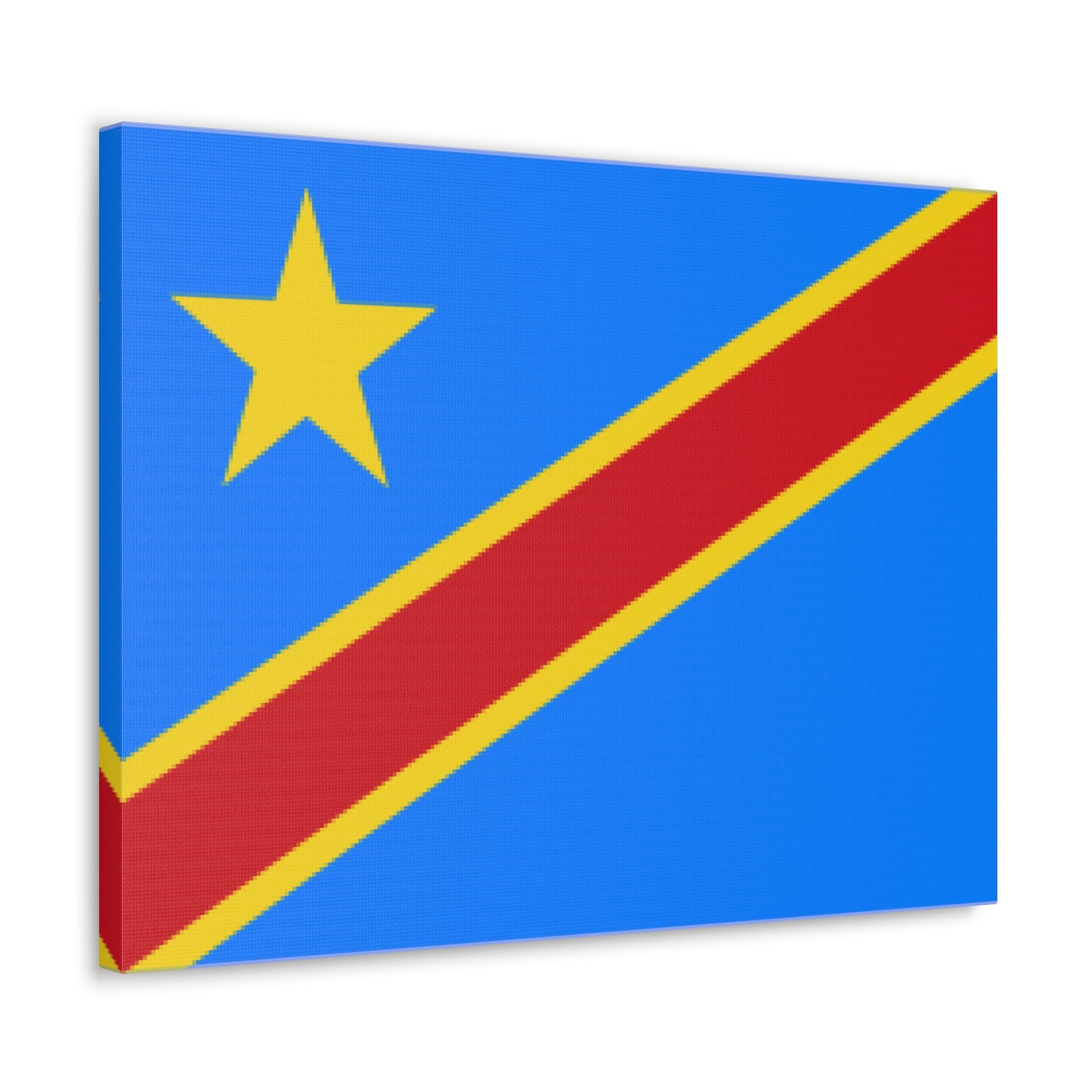 DR Congo Country Flag Canvas Vibrant Wall Art Unframed Home Decor-Express Your Love Gifts