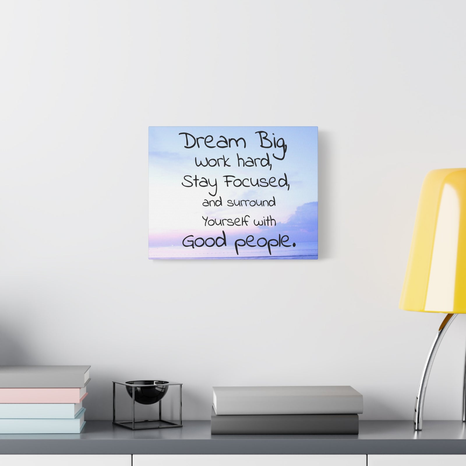 Inspirational Quote Canvas Dream Big Wall Art Motivational Motto Inspiring Prints Artwork Decor Ready to Hang-Express Your Love Gifts